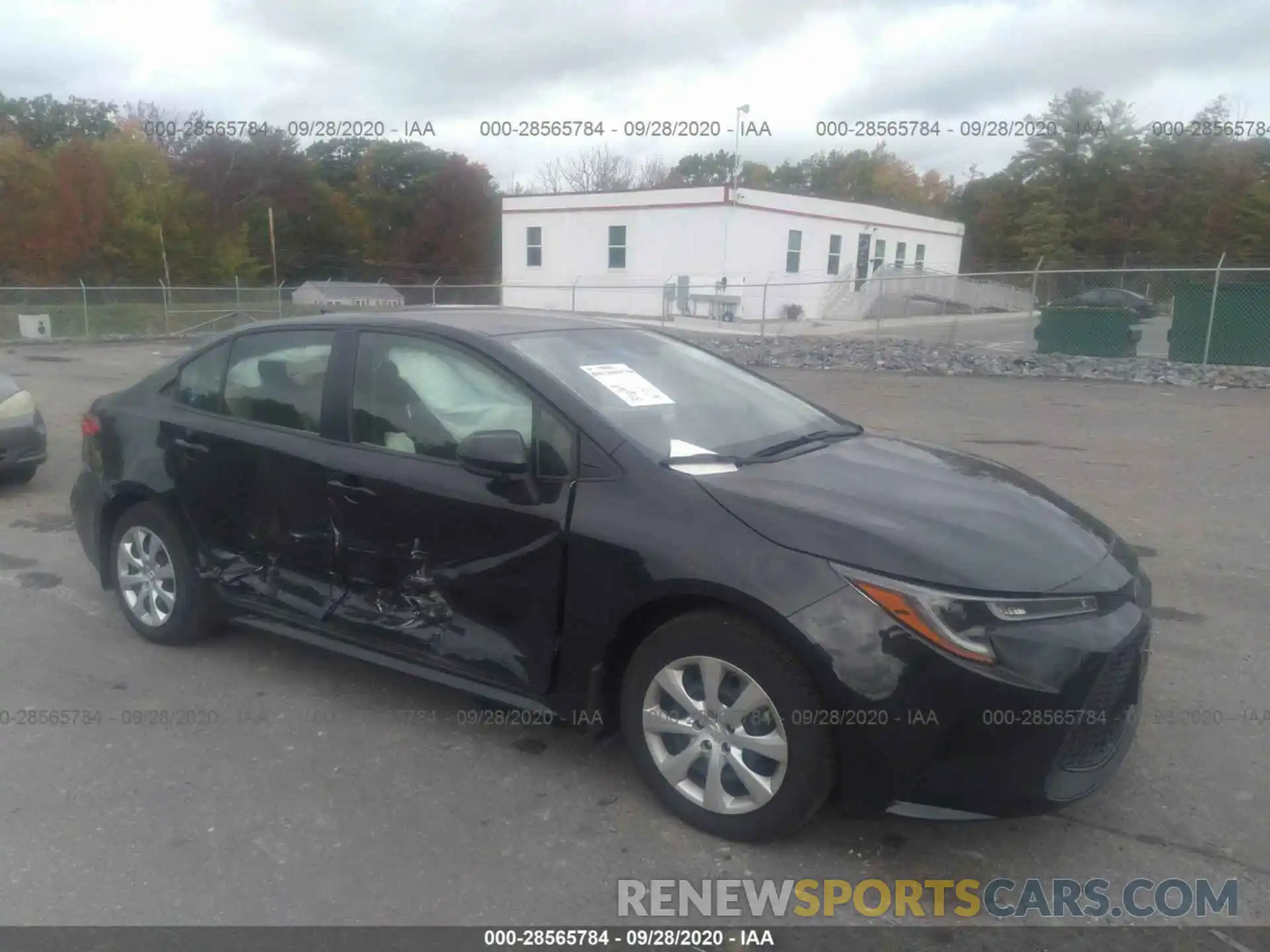 1 Photograph of a damaged car JTDEPRAE0LJ099997 TOYOTA COROLLA 2020