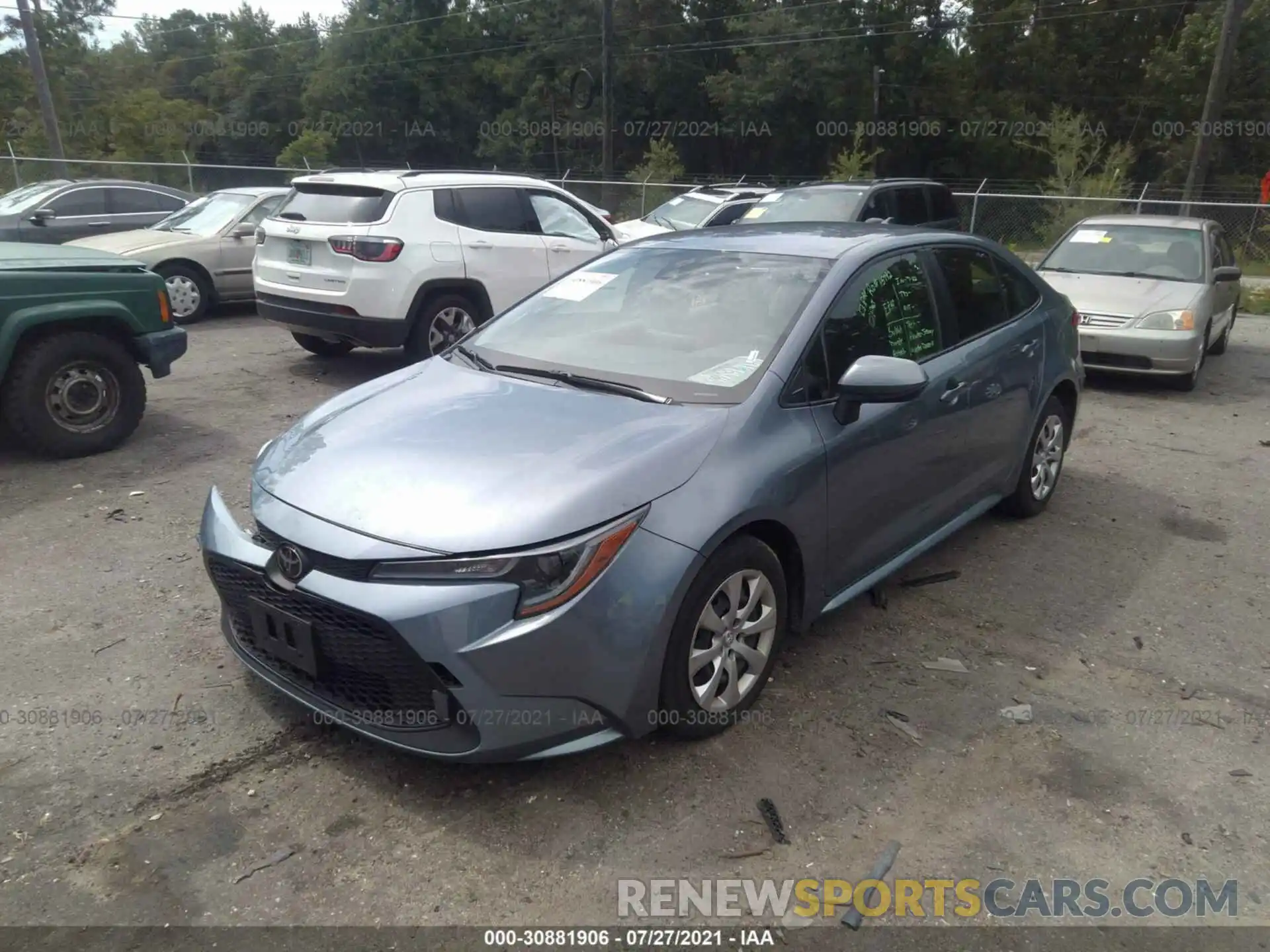 2 Photograph of a damaged car JTDEPRAE0LJ100582 TOYOTA COROLLA 2020