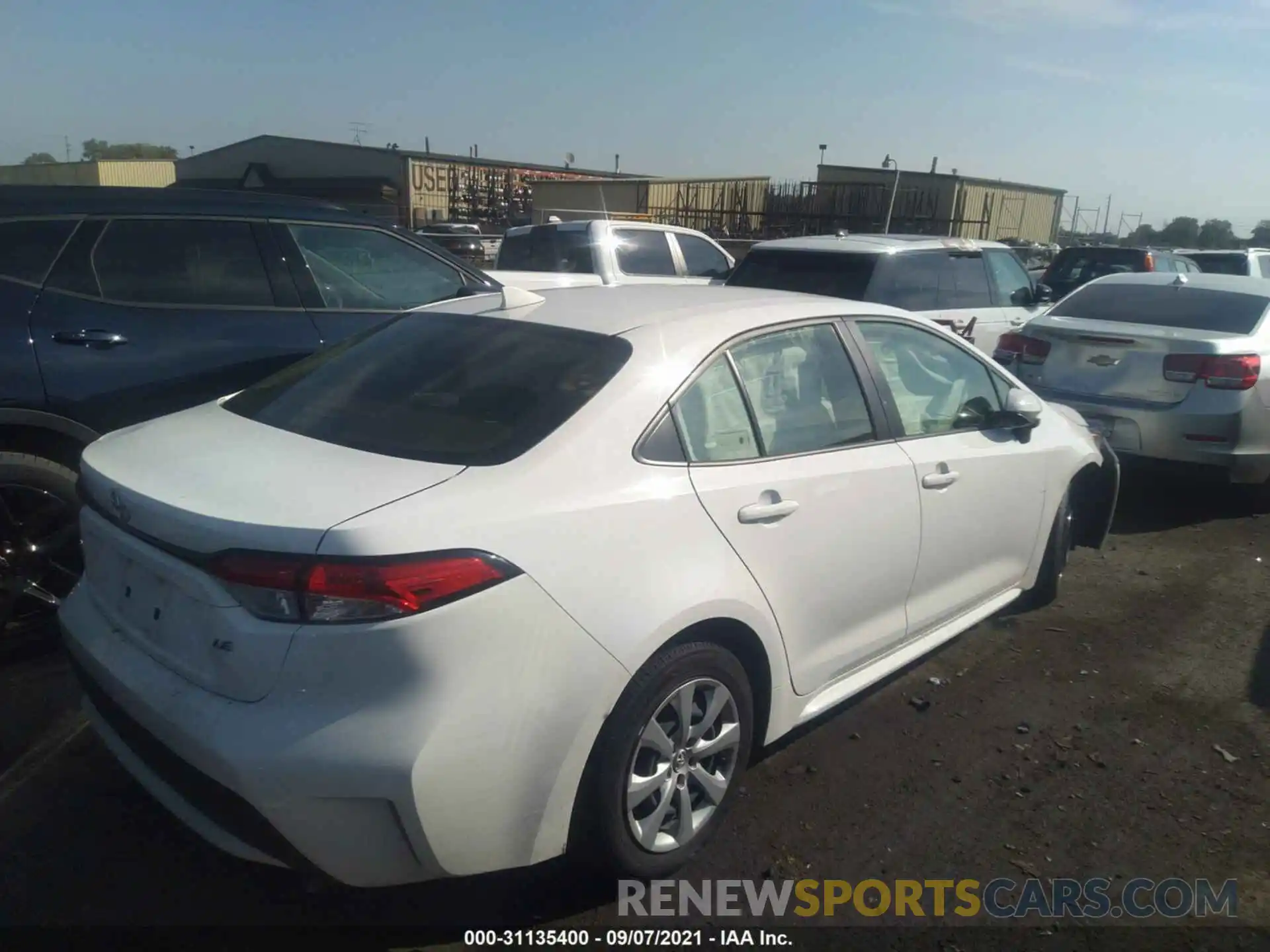 4 Photograph of a damaged car JTDEPRAE0LJ100811 TOYOTA COROLLA 2020