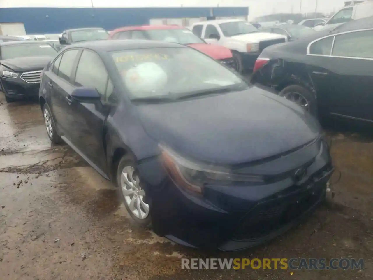 1 Photograph of a damaged car JTDEPRAE0LJ100842 TOYOTA COROLLA 2020