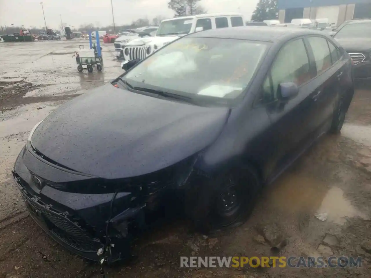 2 Photograph of a damaged car JTDEPRAE0LJ100842 TOYOTA COROLLA 2020