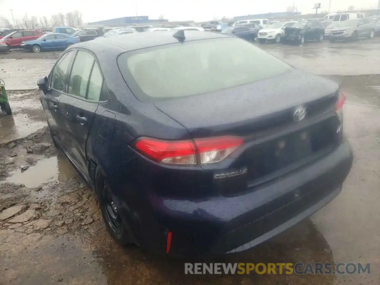 3 Photograph of a damaged car JTDEPRAE0LJ100842 TOYOTA COROLLA 2020