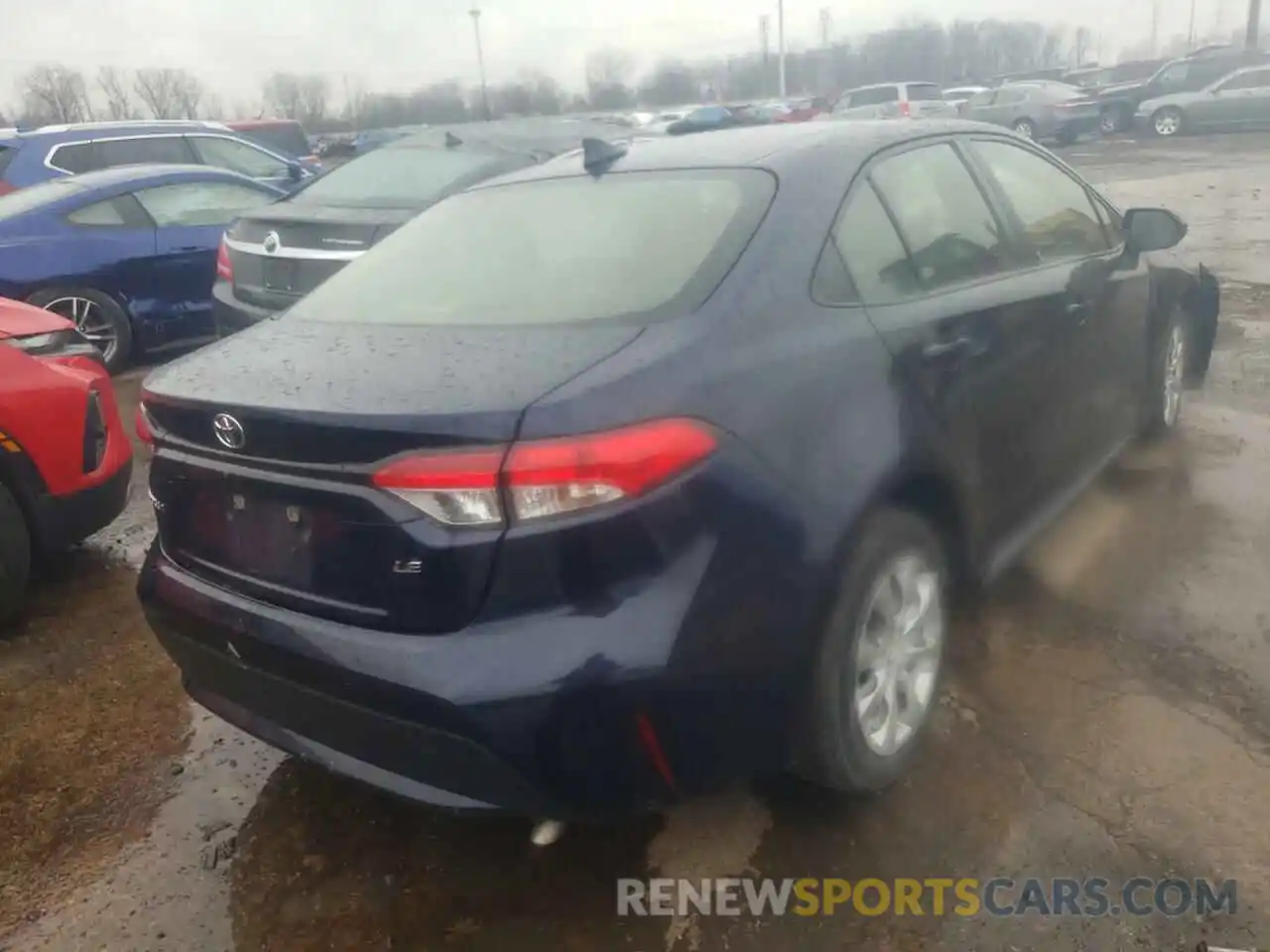 4 Photograph of a damaged car JTDEPRAE0LJ100842 TOYOTA COROLLA 2020