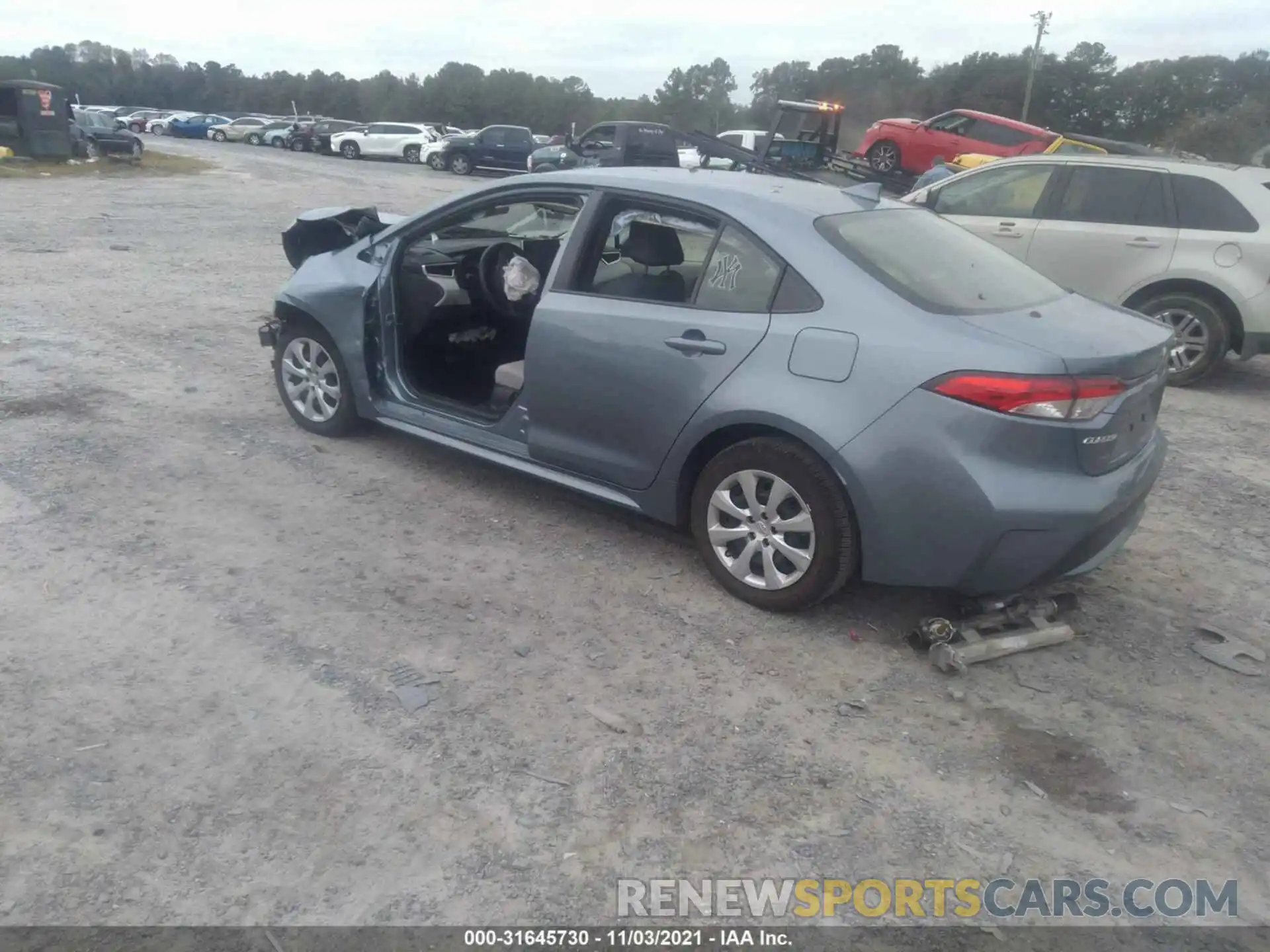 3 Photograph of a damaged car JTDEPRAE0LJ101814 TOYOTA COROLLA 2020