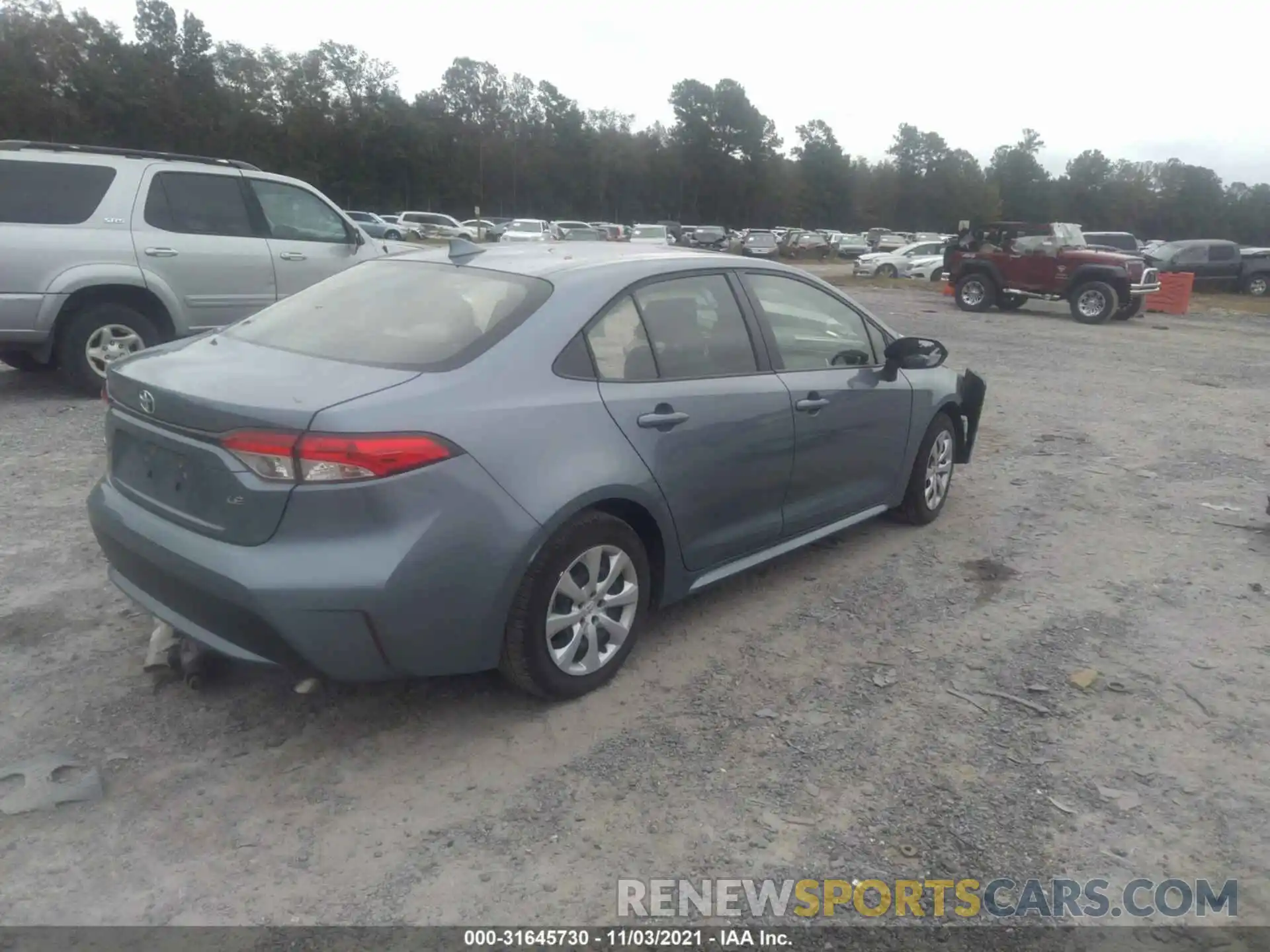 4 Photograph of a damaged car JTDEPRAE0LJ101814 TOYOTA COROLLA 2020