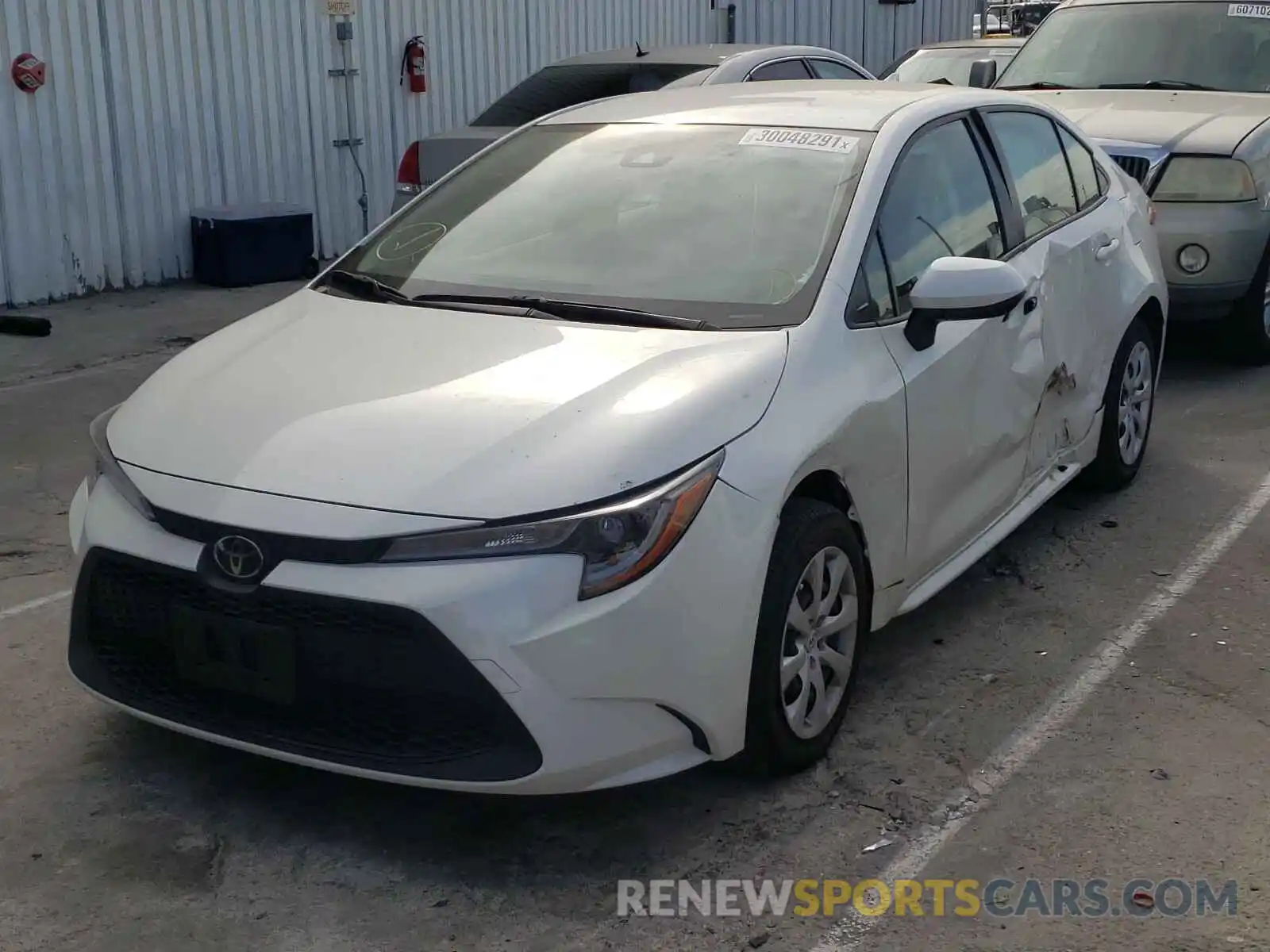 2 Photograph of a damaged car JTDEPRAE0LJ102025 TOYOTA COROLLA 2020