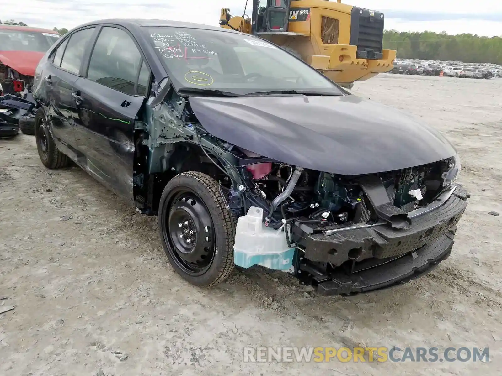 1 Photograph of a damaged car JTDEPRAE0LJ102168 TOYOTA COROLLA 2020