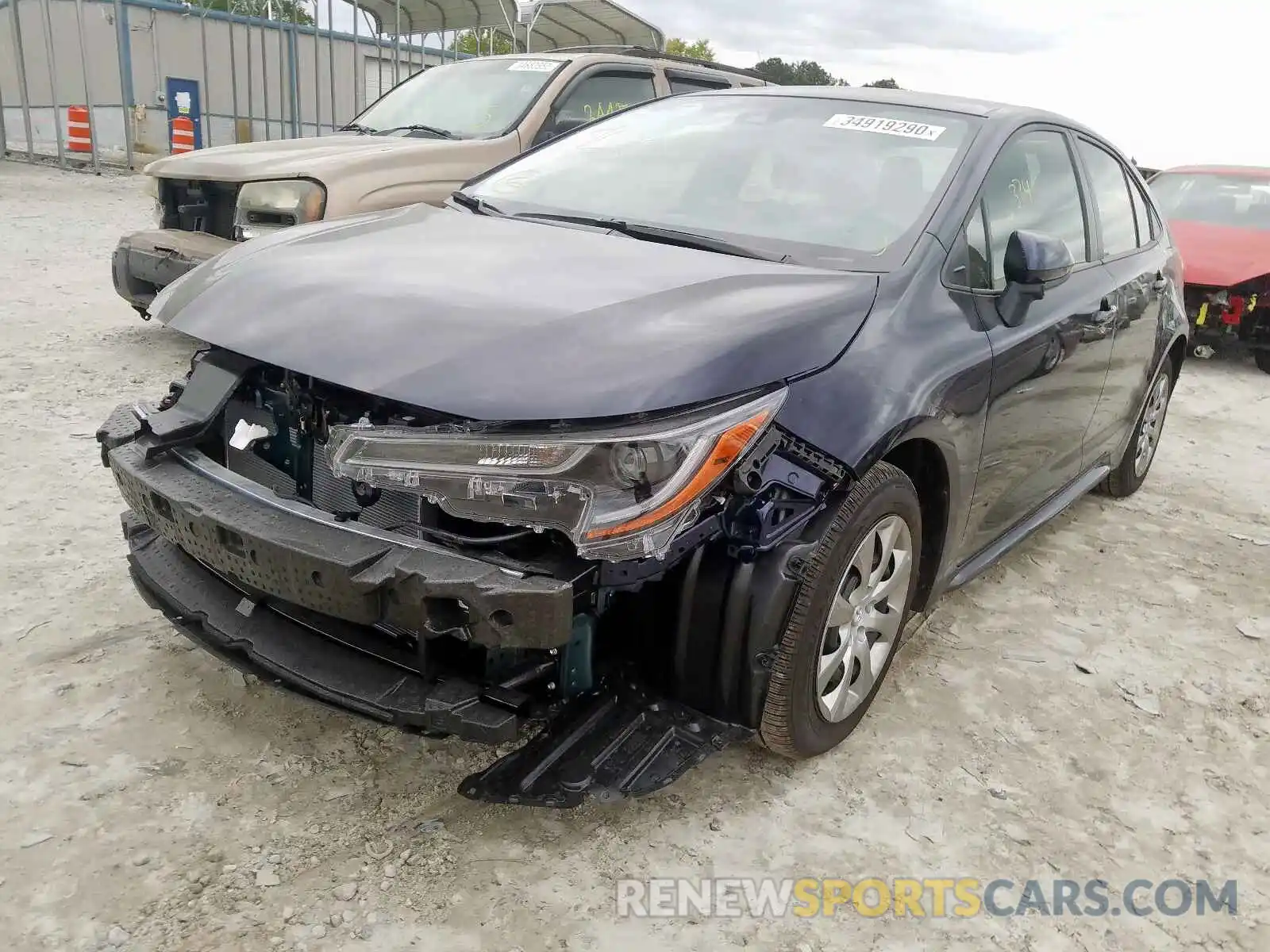 2 Photograph of a damaged car JTDEPRAE0LJ102168 TOYOTA COROLLA 2020