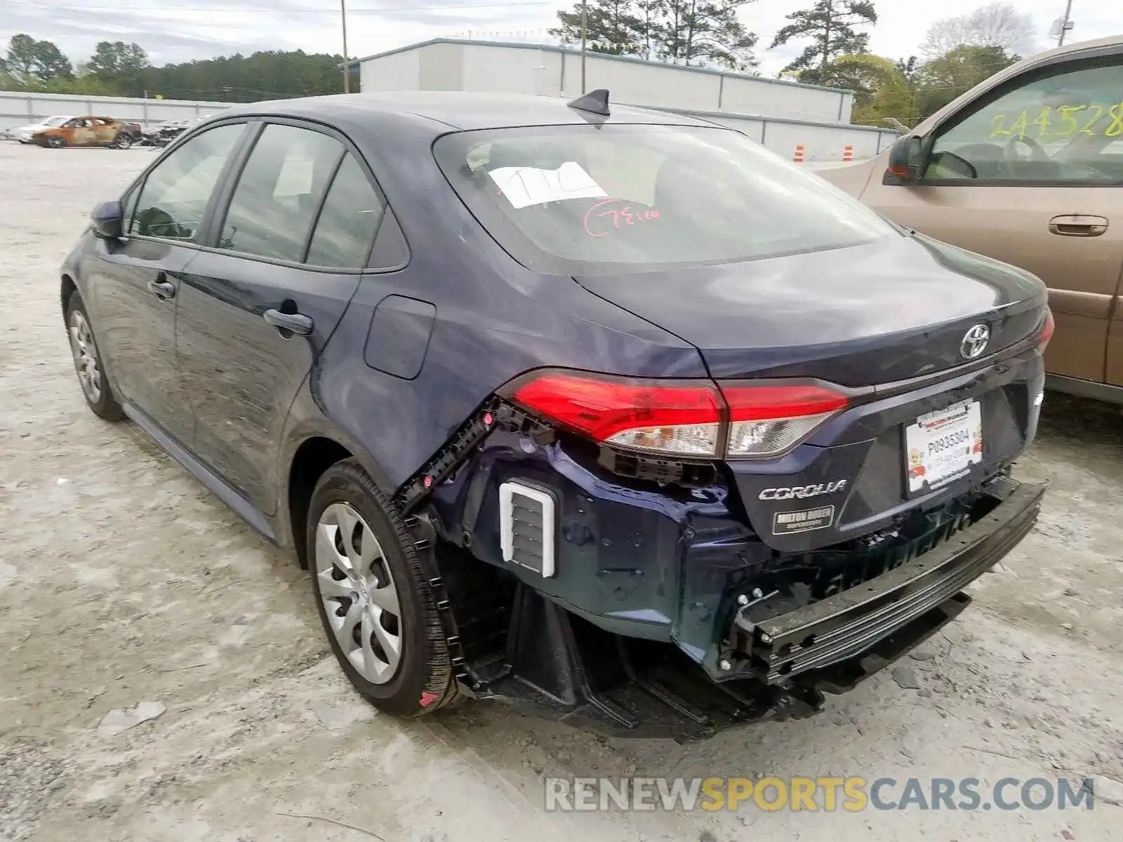 3 Photograph of a damaged car JTDEPRAE0LJ102168 TOYOTA COROLLA 2020