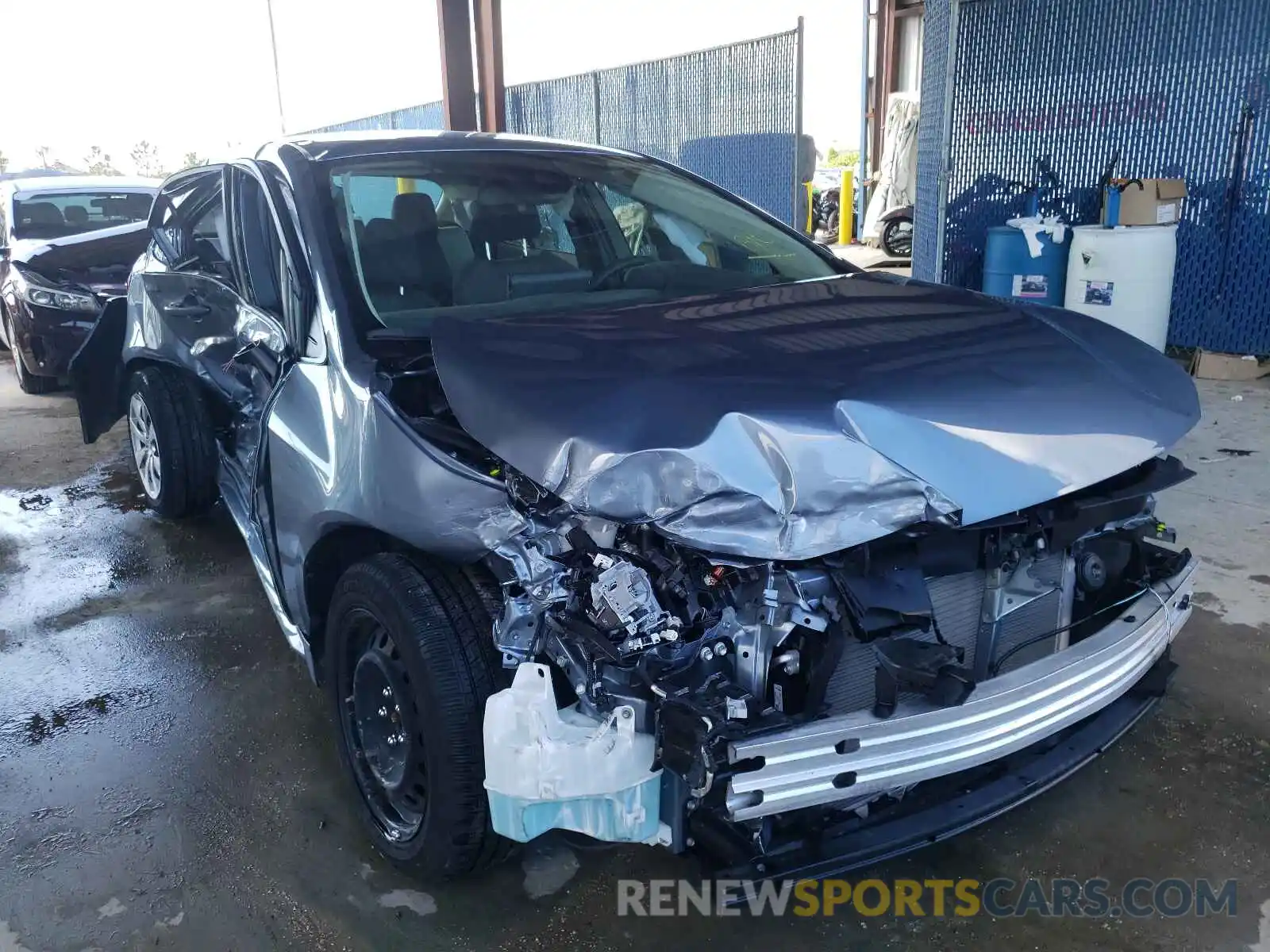 1 Photograph of a damaged car JTDEPRAE0LJ102199 TOYOTA COROLLA 2020