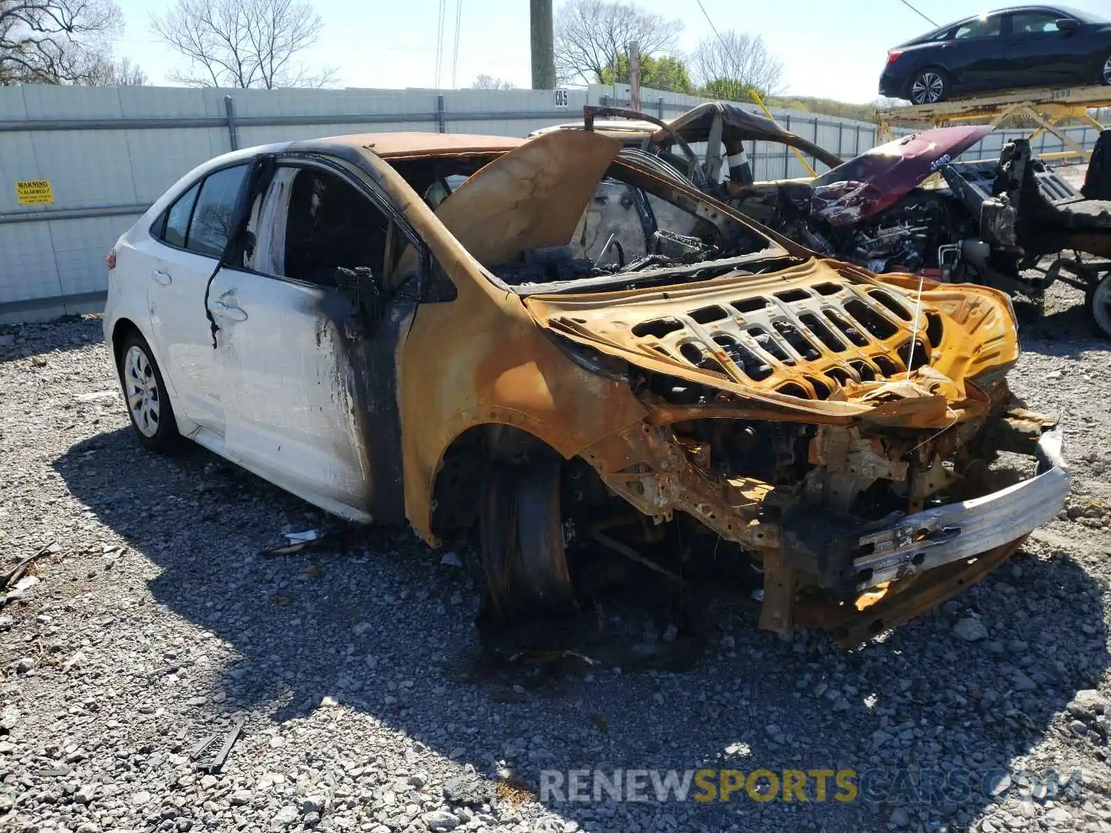 1 Photograph of a damaged car JTDEPRAE0LJ102459 TOYOTA COROLLA 2020