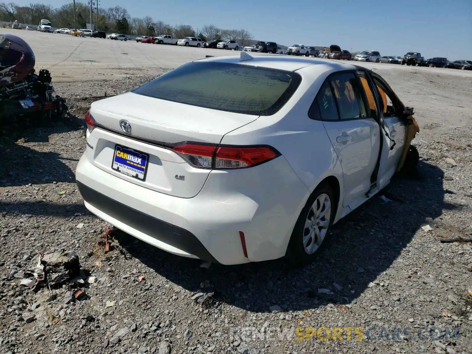 4 Photograph of a damaged car JTDEPRAE0LJ102459 TOYOTA COROLLA 2020
