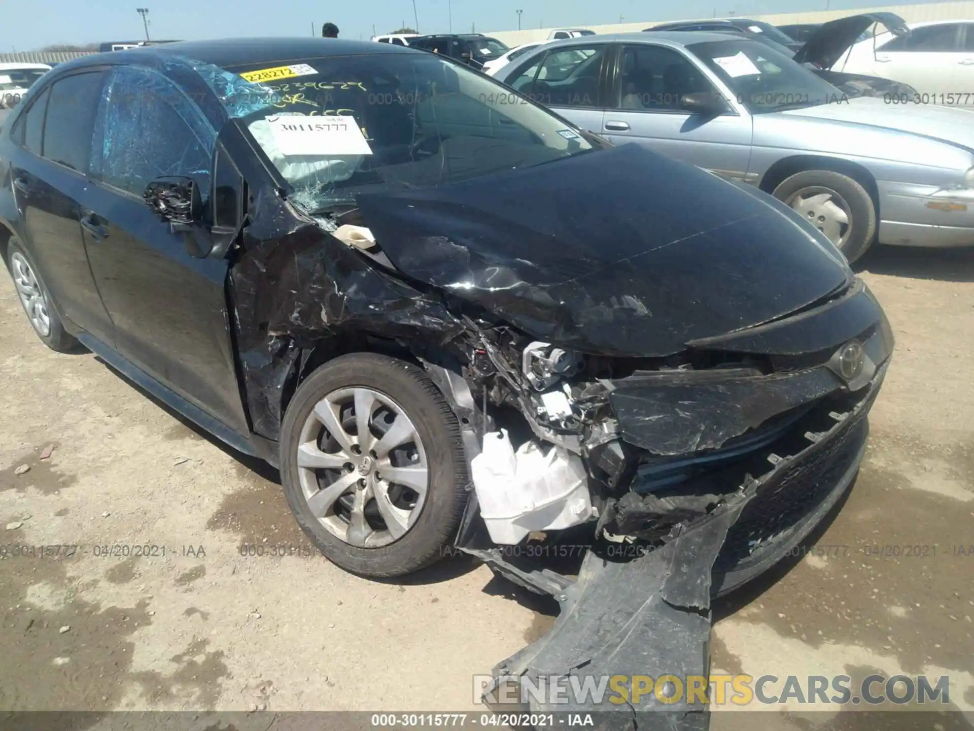 6 Photograph of a damaged car JTDEPRAE0LJ102655 TOYOTA COROLLA 2020