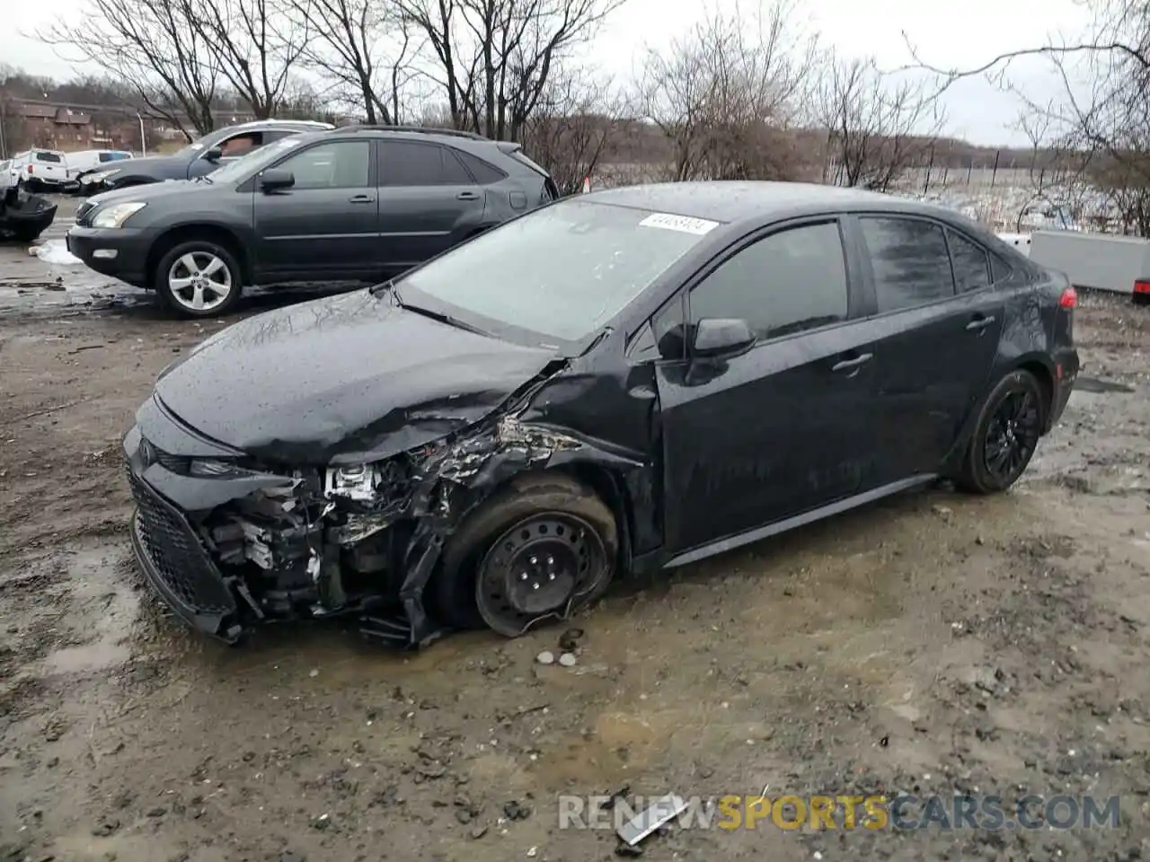 1 Photograph of a damaged car JTDEPRAE0LJ102736 TOYOTA COROLLA 2020