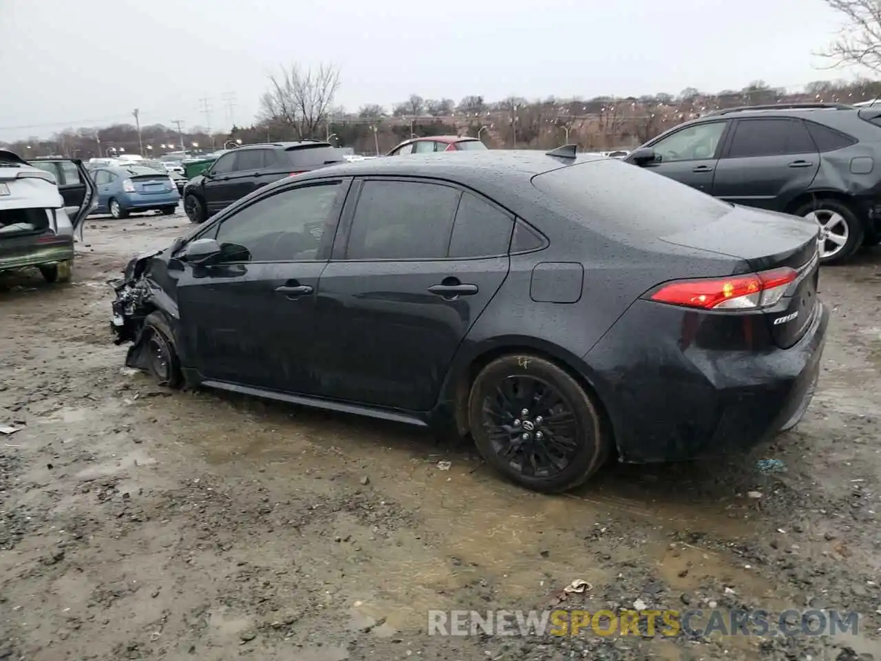 2 Photograph of a damaged car JTDEPRAE0LJ102736 TOYOTA COROLLA 2020