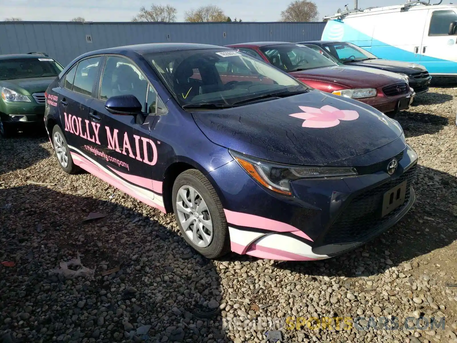 1 Photograph of a damaged car JTDEPRAE0LJ102946 TOYOTA COROLLA 2020