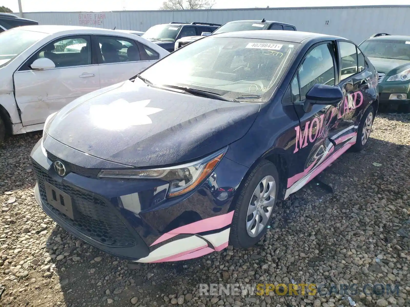 2 Photograph of a damaged car JTDEPRAE0LJ102946 TOYOTA COROLLA 2020