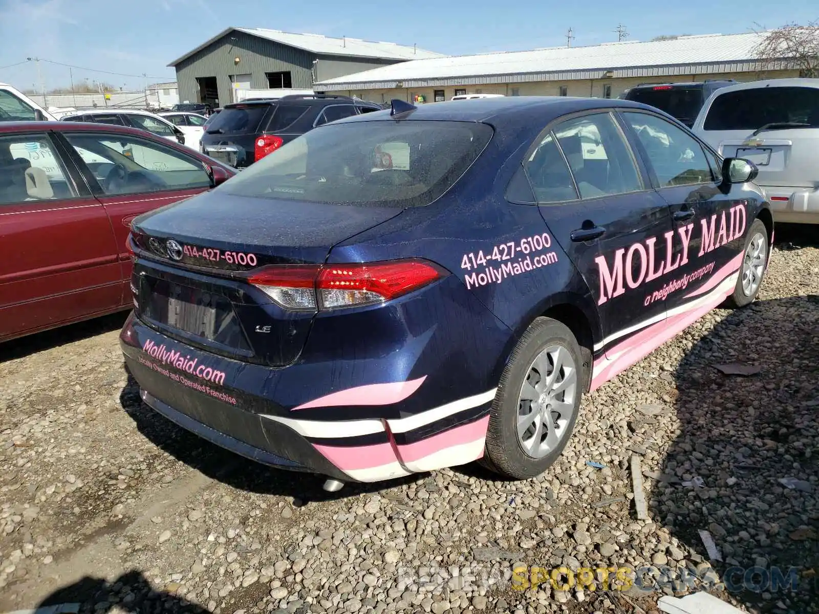 4 Photograph of a damaged car JTDEPRAE0LJ102946 TOYOTA COROLLA 2020