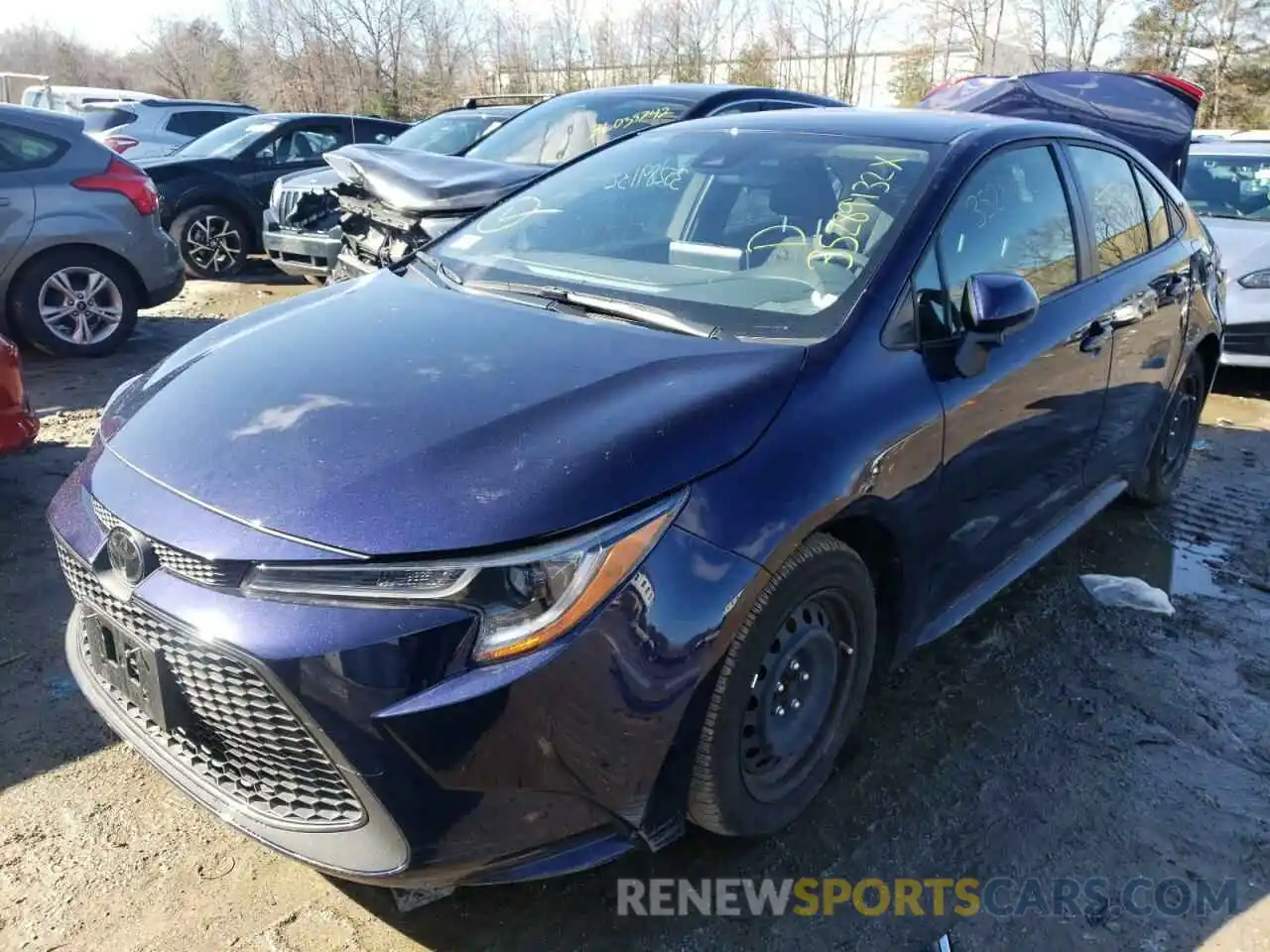 2 Photograph of a damaged car JTDEPRAE0LJ103109 TOYOTA COROLLA 2020