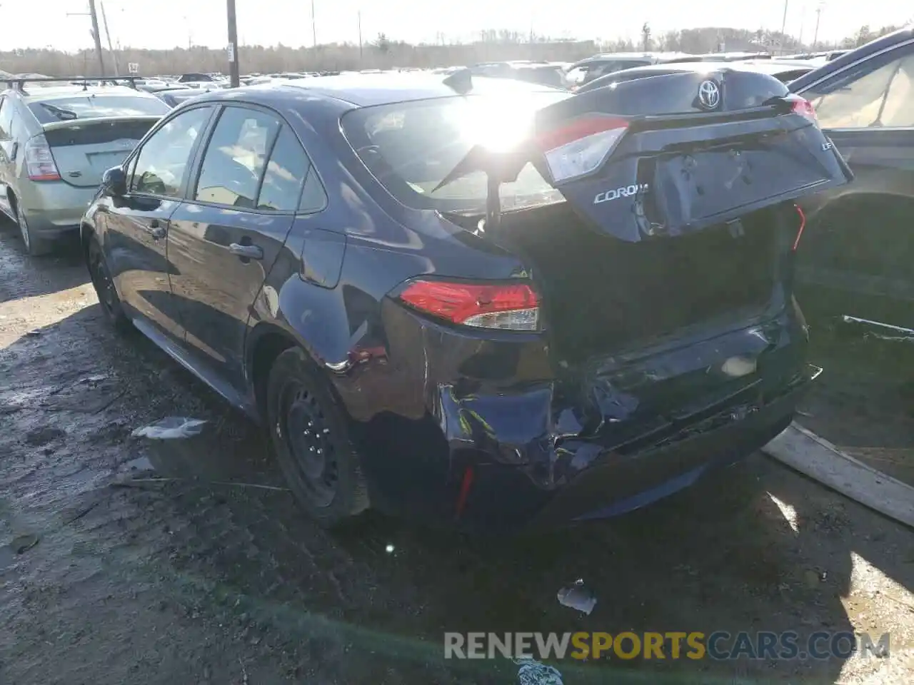 3 Photograph of a damaged car JTDEPRAE0LJ103109 TOYOTA COROLLA 2020