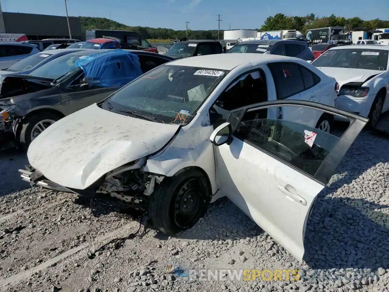 2 Photograph of a damaged car JTDEPRAE0LJ103398 TOYOTA COROLLA 2020