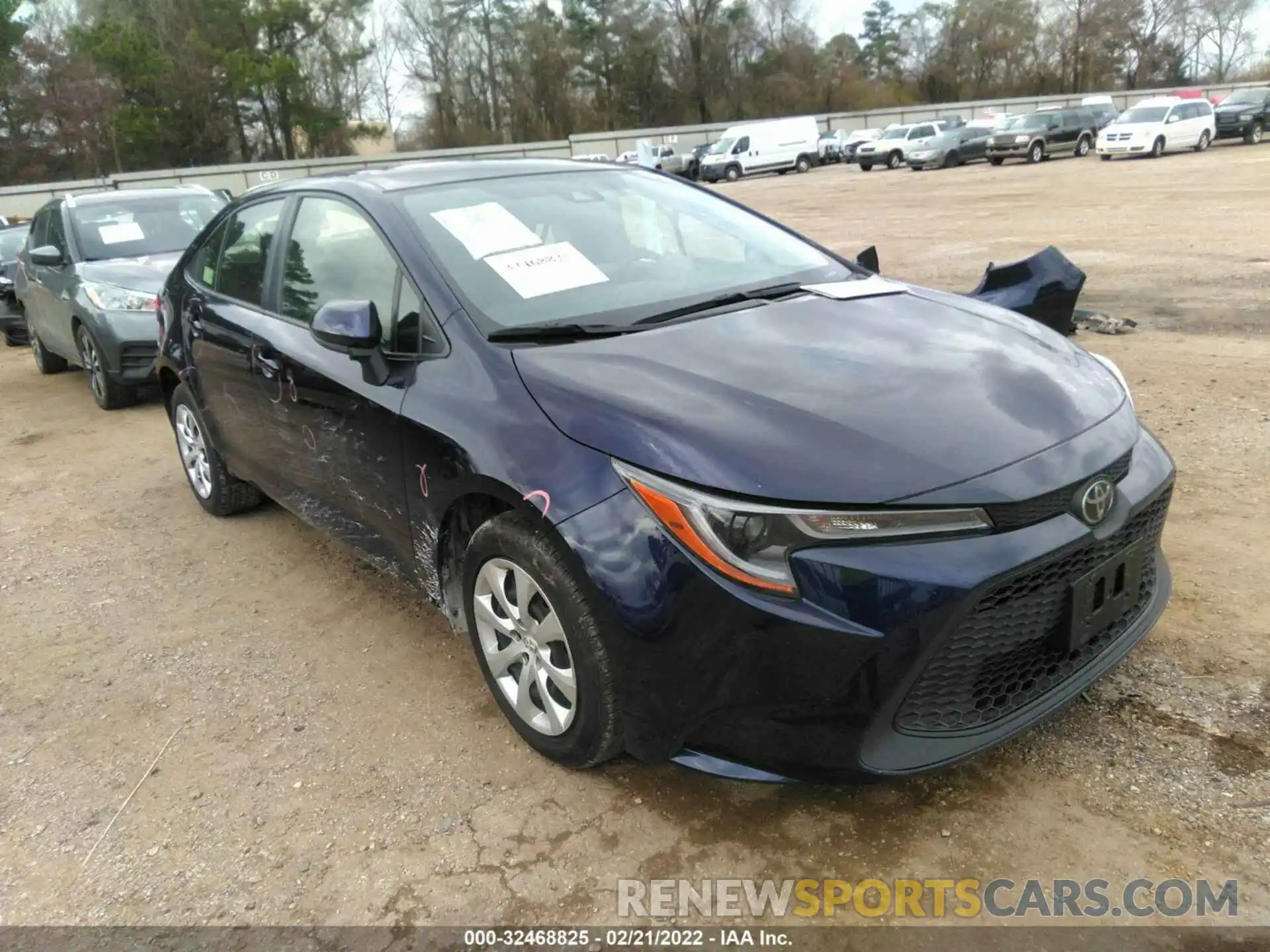 1 Photograph of a damaged car JTDEPRAE0LJ103496 TOYOTA COROLLA 2020