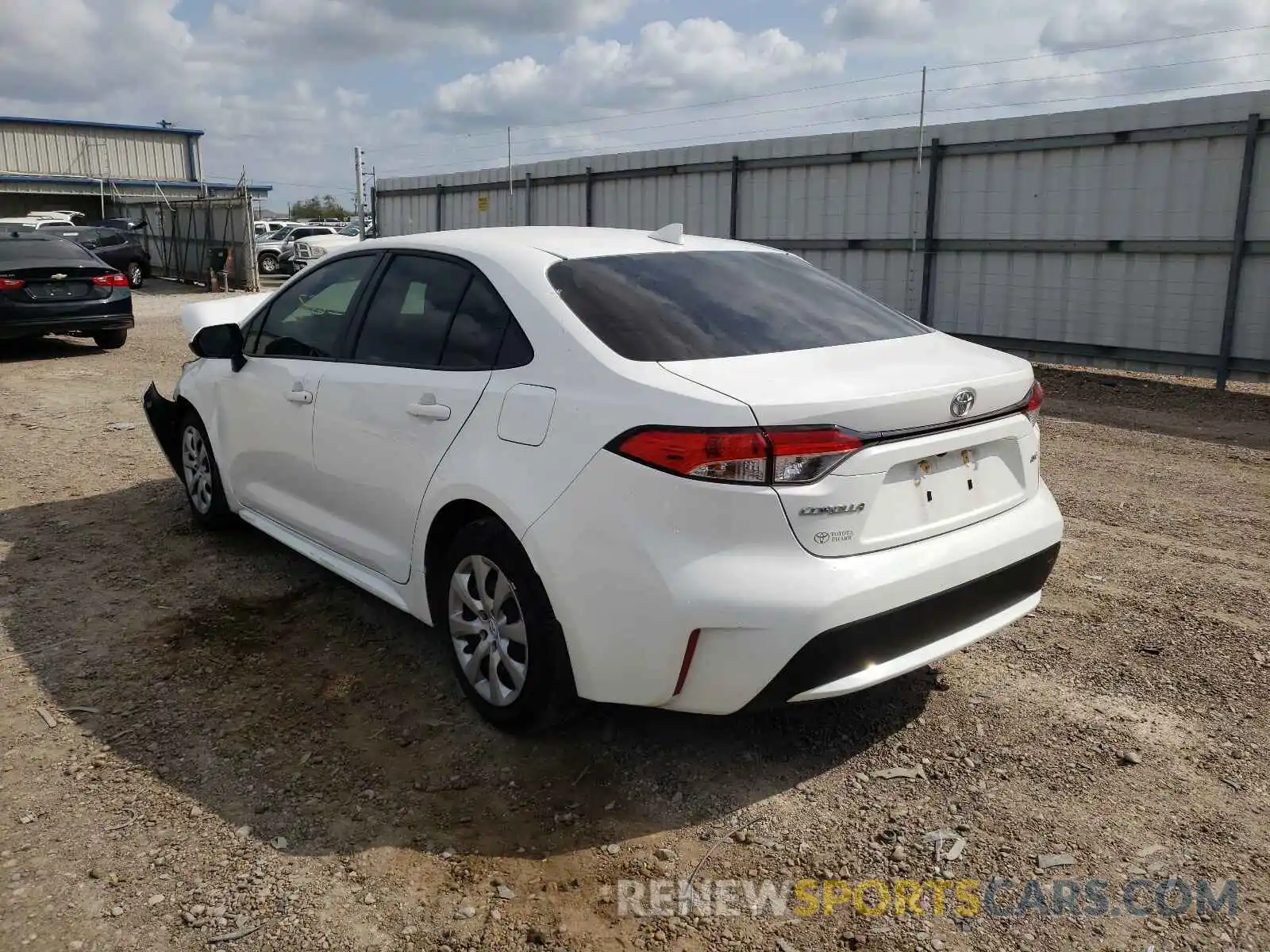 3 Photograph of a damaged car JTDEPRAE0LJ103501 TOYOTA COROLLA 2020