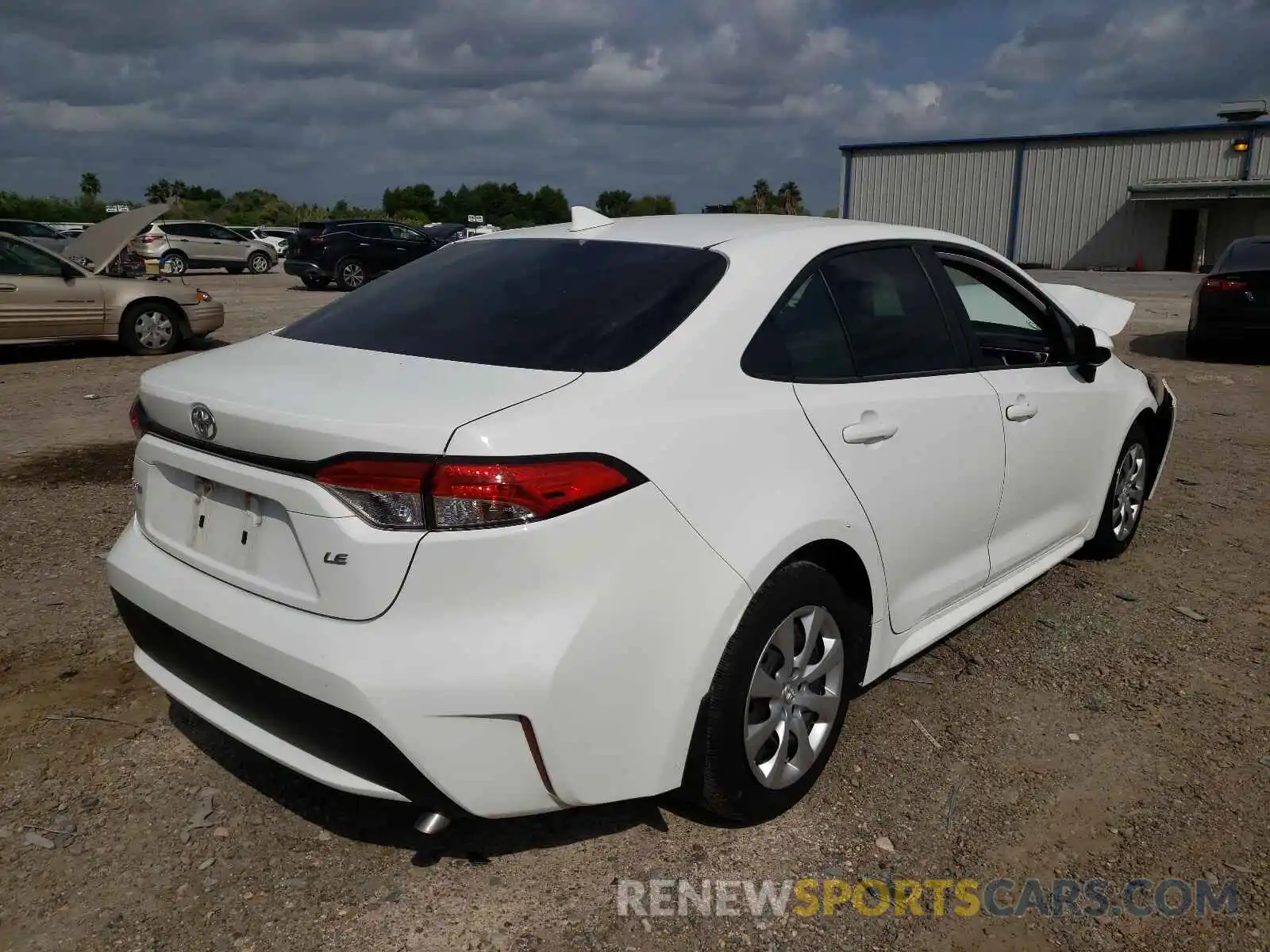 4 Photograph of a damaged car JTDEPRAE0LJ103501 TOYOTA COROLLA 2020