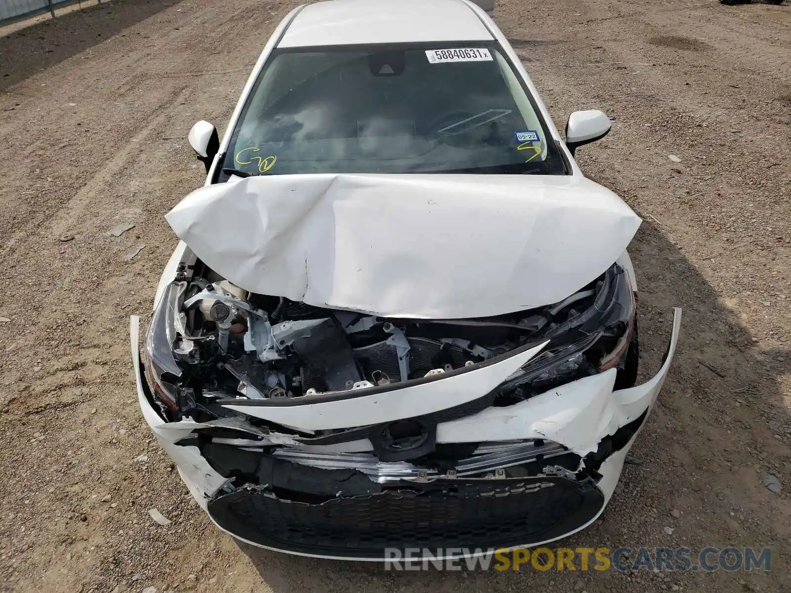 7 Photograph of a damaged car JTDEPRAE0LJ103501 TOYOTA COROLLA 2020