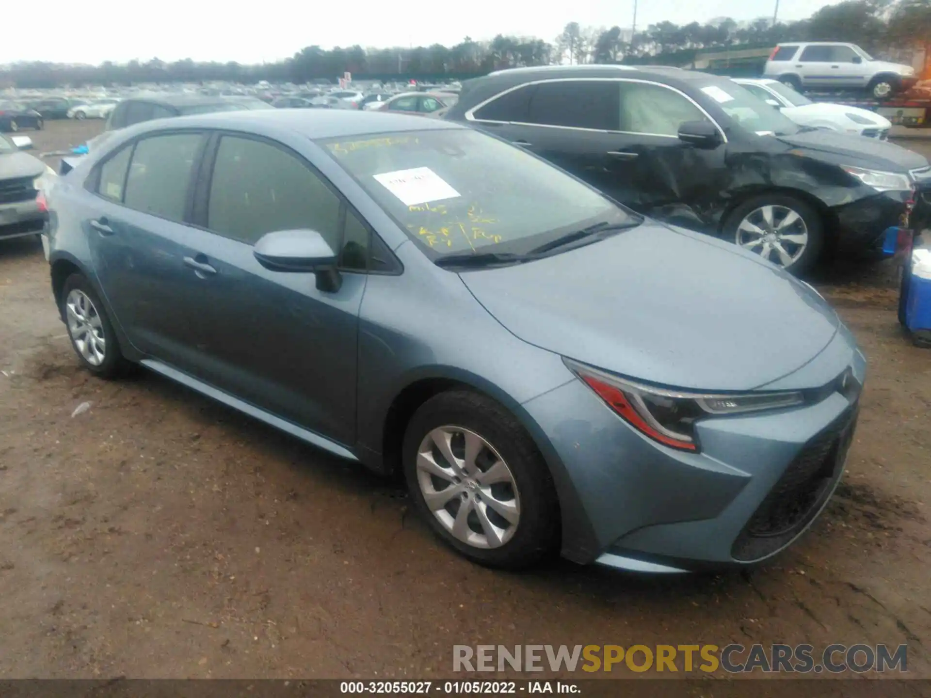 1 Photograph of a damaged car JTDEPRAE0LJ103918 TOYOTA COROLLA 2020