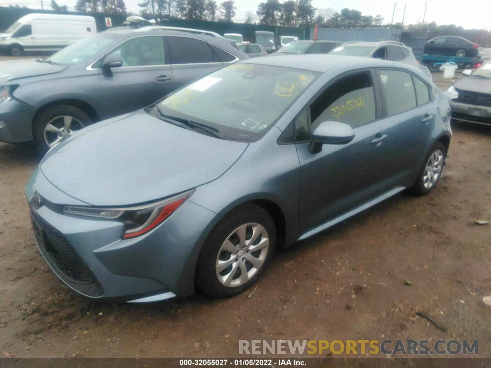 2 Photograph of a damaged car JTDEPRAE0LJ103918 TOYOTA COROLLA 2020