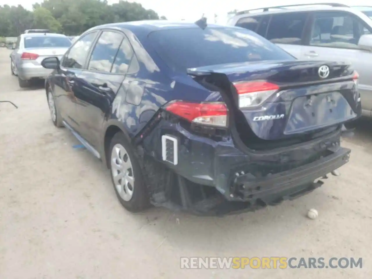 3 Photograph of a damaged car JTDEPRAE0LJ104387 TOYOTA COROLLA 2020