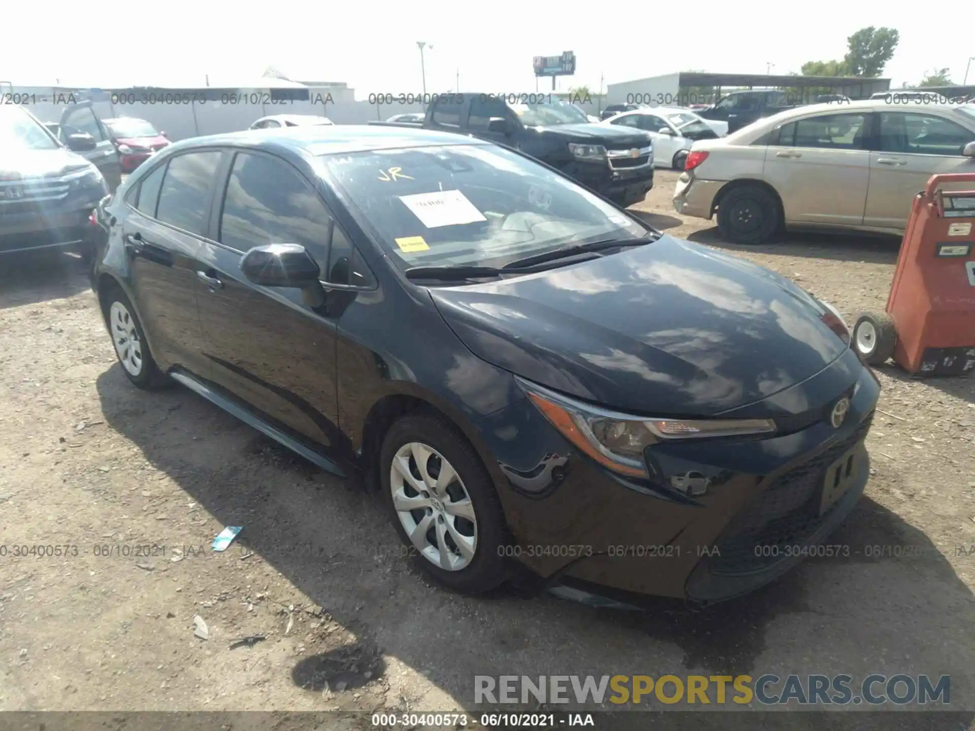 1 Photograph of a damaged car JTDEPRAE0LJ105488 TOYOTA COROLLA 2020