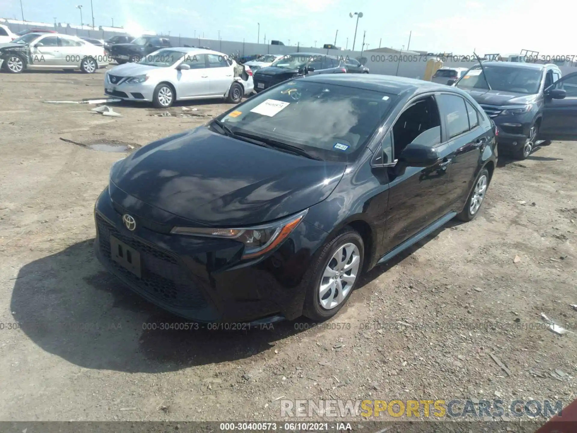 2 Photograph of a damaged car JTDEPRAE0LJ105488 TOYOTA COROLLA 2020