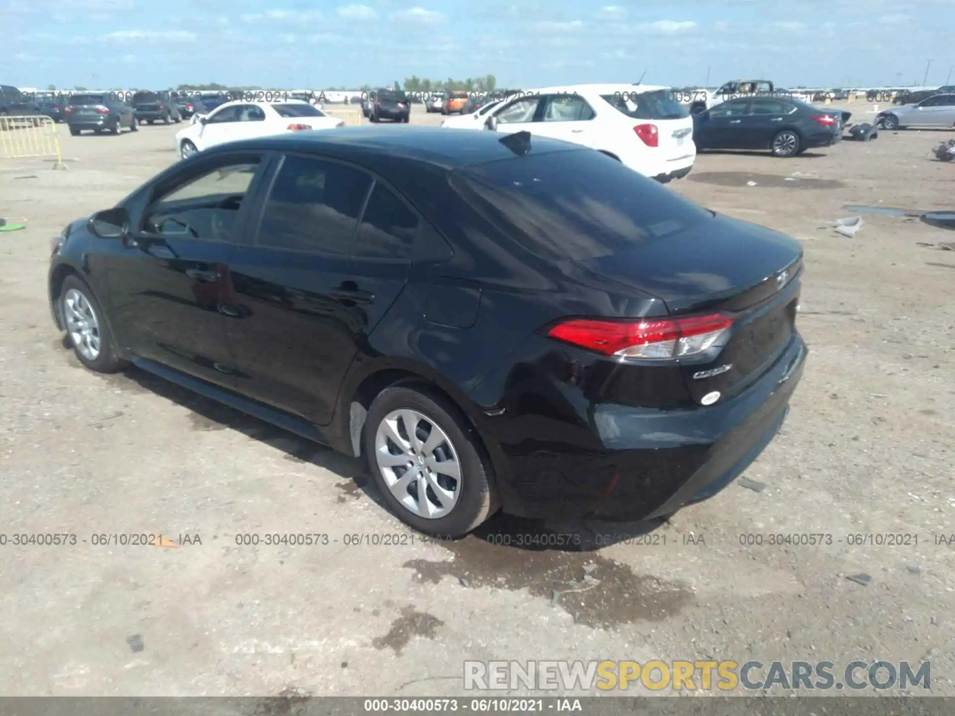 3 Photograph of a damaged car JTDEPRAE0LJ105488 TOYOTA COROLLA 2020