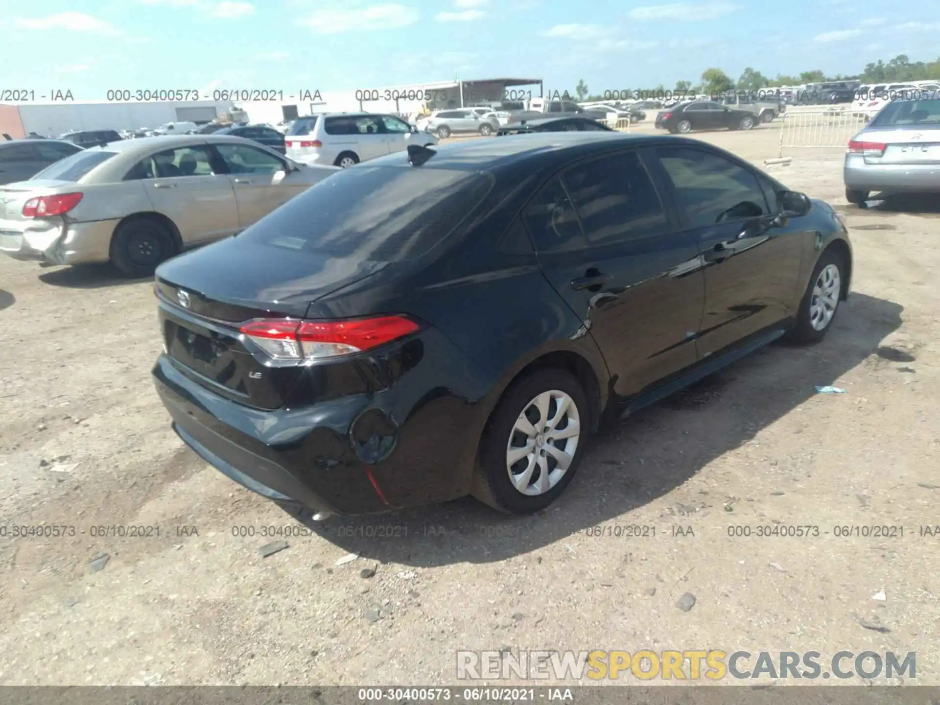 4 Photograph of a damaged car JTDEPRAE0LJ105488 TOYOTA COROLLA 2020