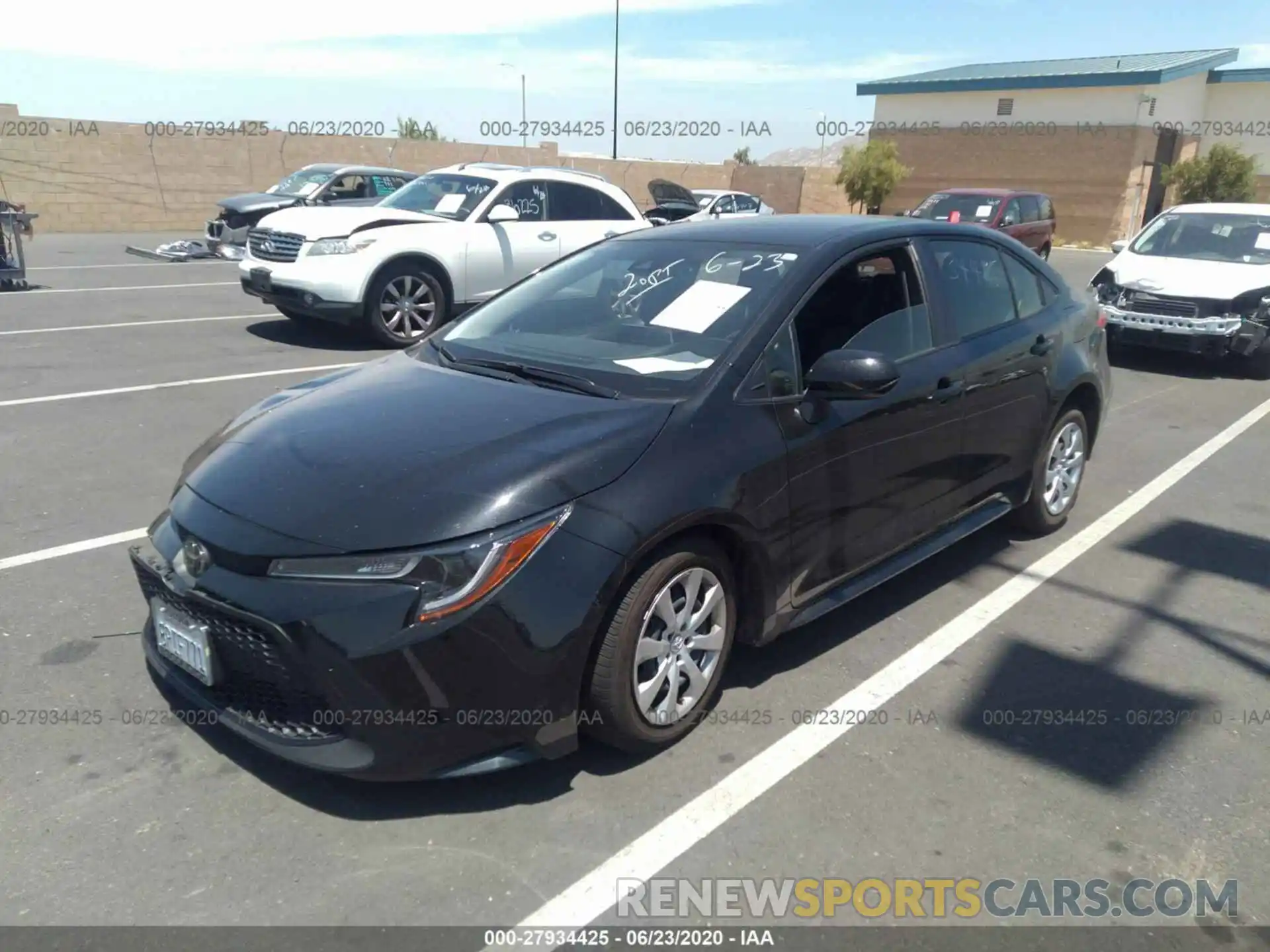 2 Photograph of a damaged car JTDEPRAE0LJ105622 TOYOTA COROLLA 2020