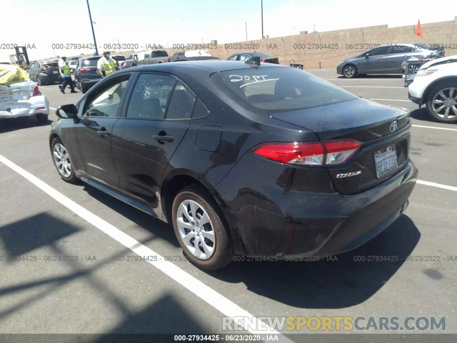 3 Photograph of a damaged car JTDEPRAE0LJ105622 TOYOTA COROLLA 2020