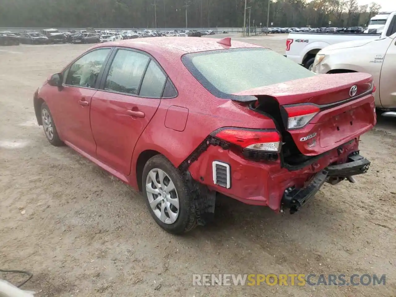 3 Photograph of a damaged car JTDEPRAE0LJ106057 TOYOTA COROLLA 2020