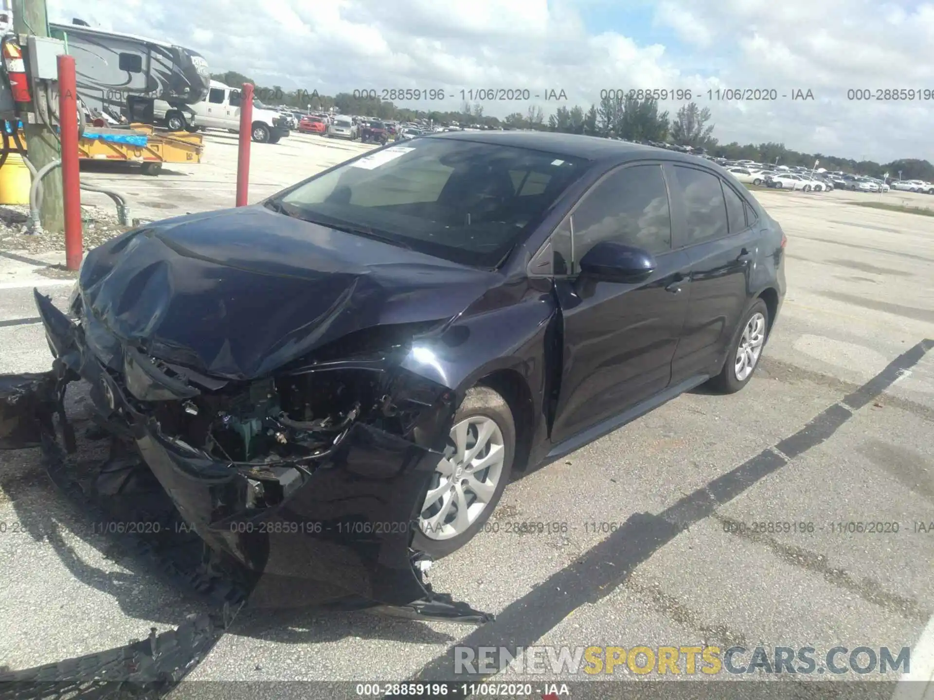 2 Photograph of a damaged car JTDEPRAE0LJ106561 TOYOTA COROLLA 2020