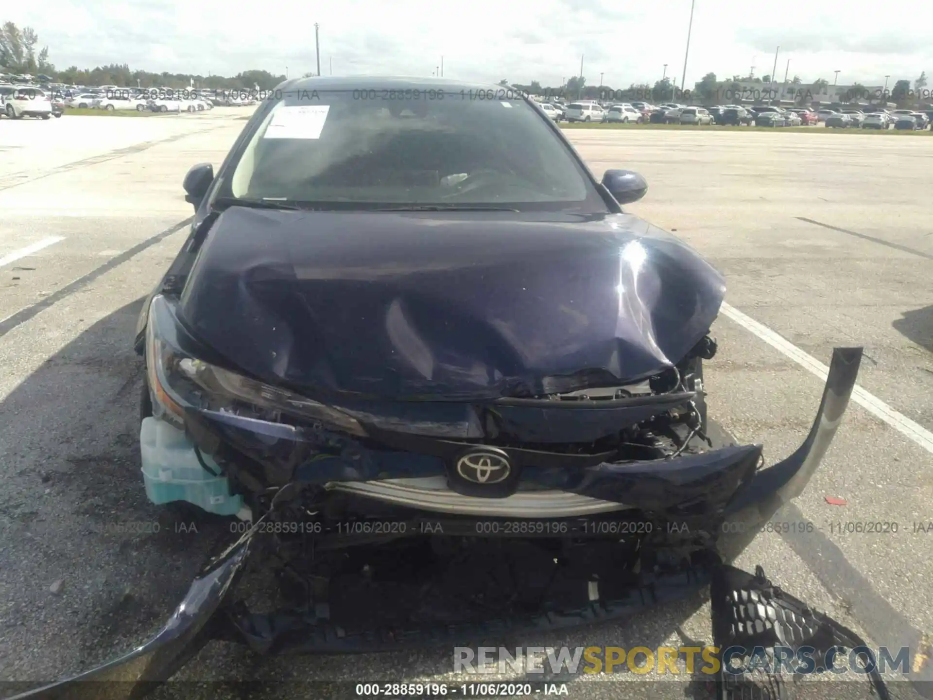 6 Photograph of a damaged car JTDEPRAE0LJ106561 TOYOTA COROLLA 2020