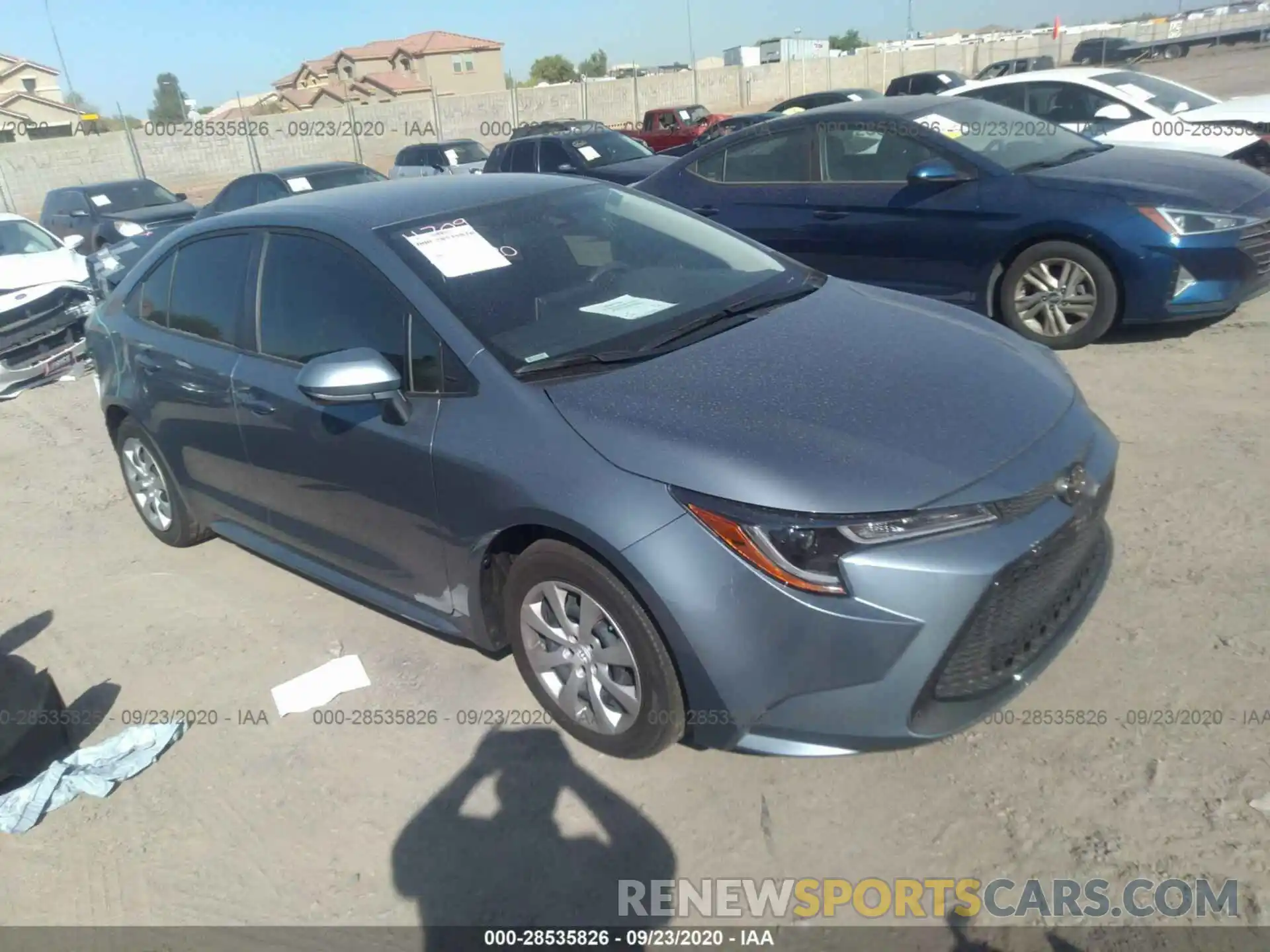 1 Photograph of a damaged car JTDEPRAE0LJ106625 TOYOTA COROLLA 2020