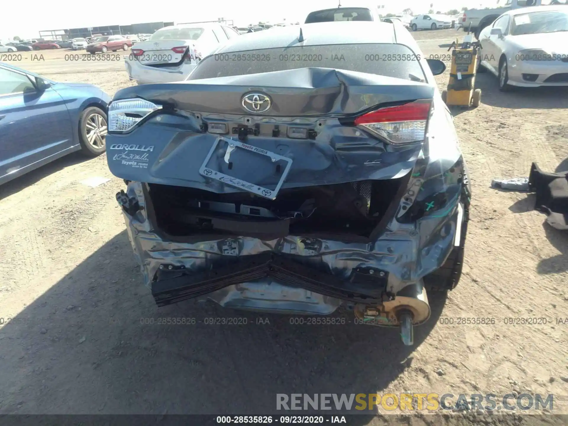 6 Photograph of a damaged car JTDEPRAE0LJ106625 TOYOTA COROLLA 2020