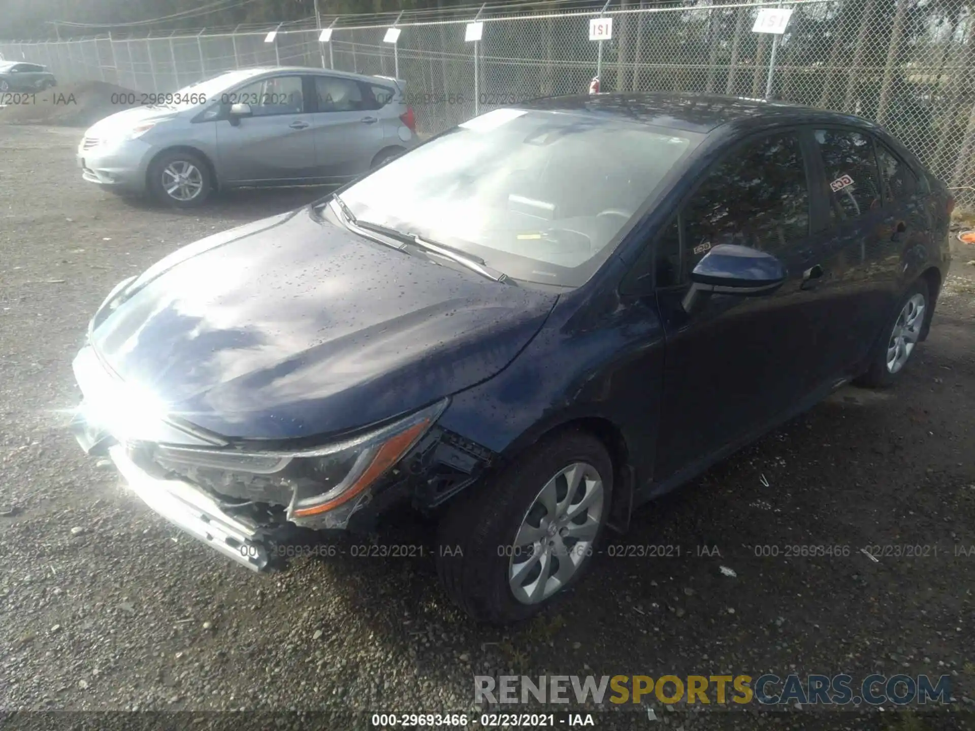 2 Photograph of a damaged car JTDEPRAE0LJ107029 TOYOTA COROLLA 2020