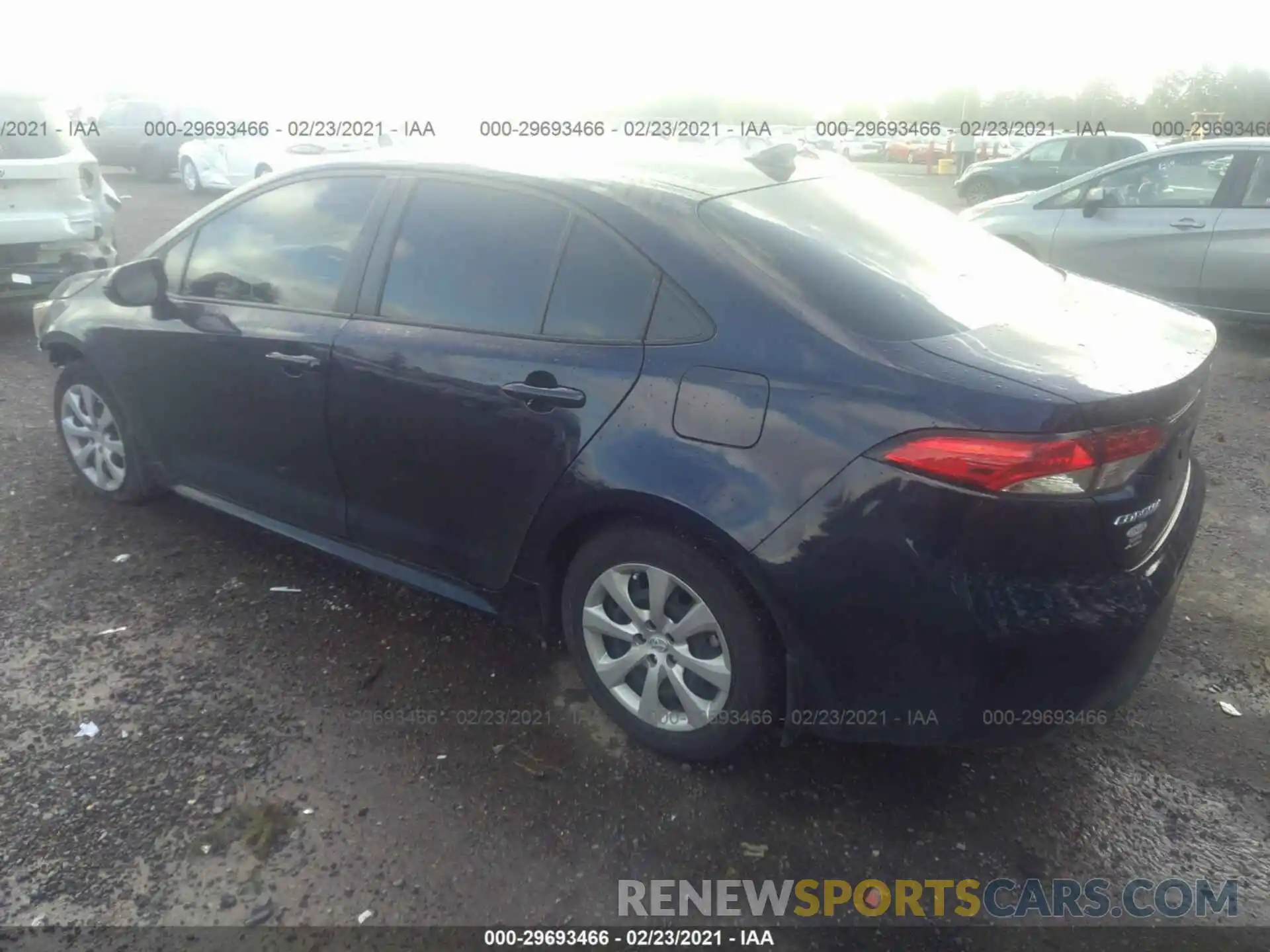 3 Photograph of a damaged car JTDEPRAE0LJ107029 TOYOTA COROLLA 2020