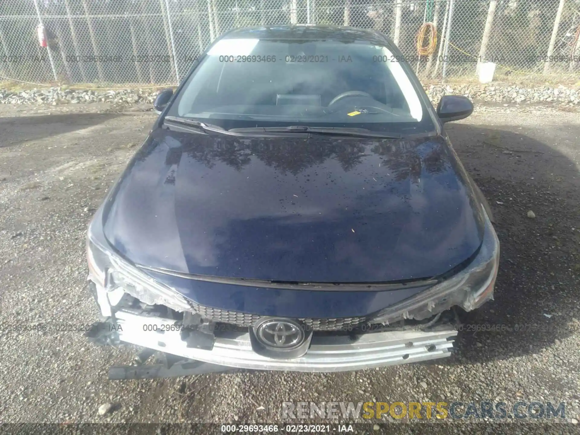 6 Photograph of a damaged car JTDEPRAE0LJ107029 TOYOTA COROLLA 2020