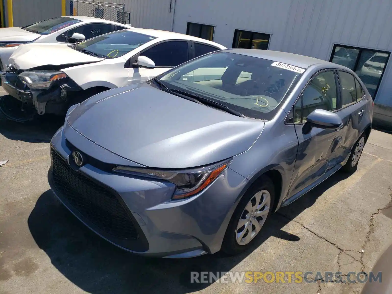 2 Photograph of a damaged car JTDEPRAE0LJ107841 TOYOTA COROLLA 2020