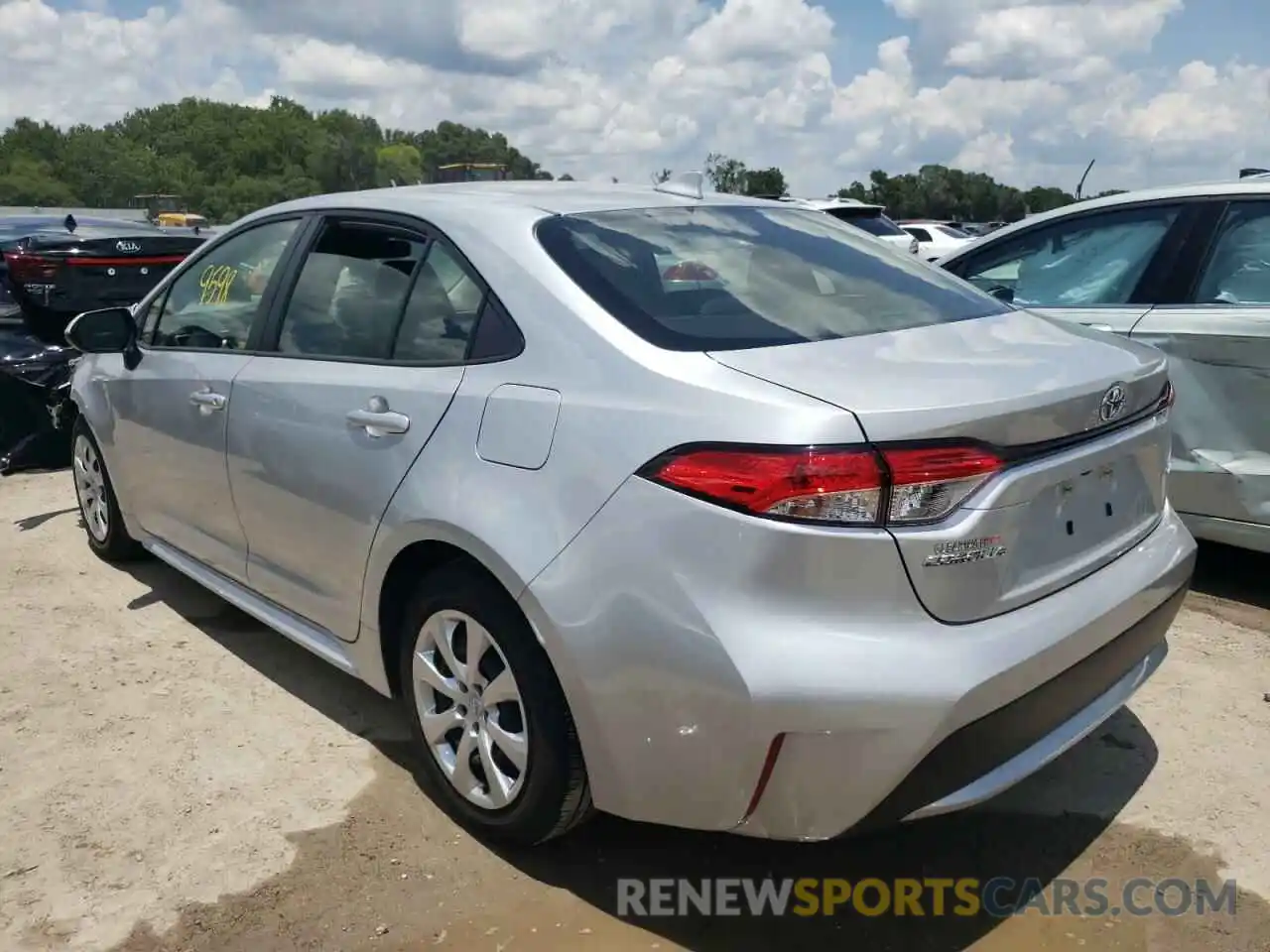 3 Photograph of a damaged car JTDEPRAE0LJ107936 TOYOTA COROLLA 2020