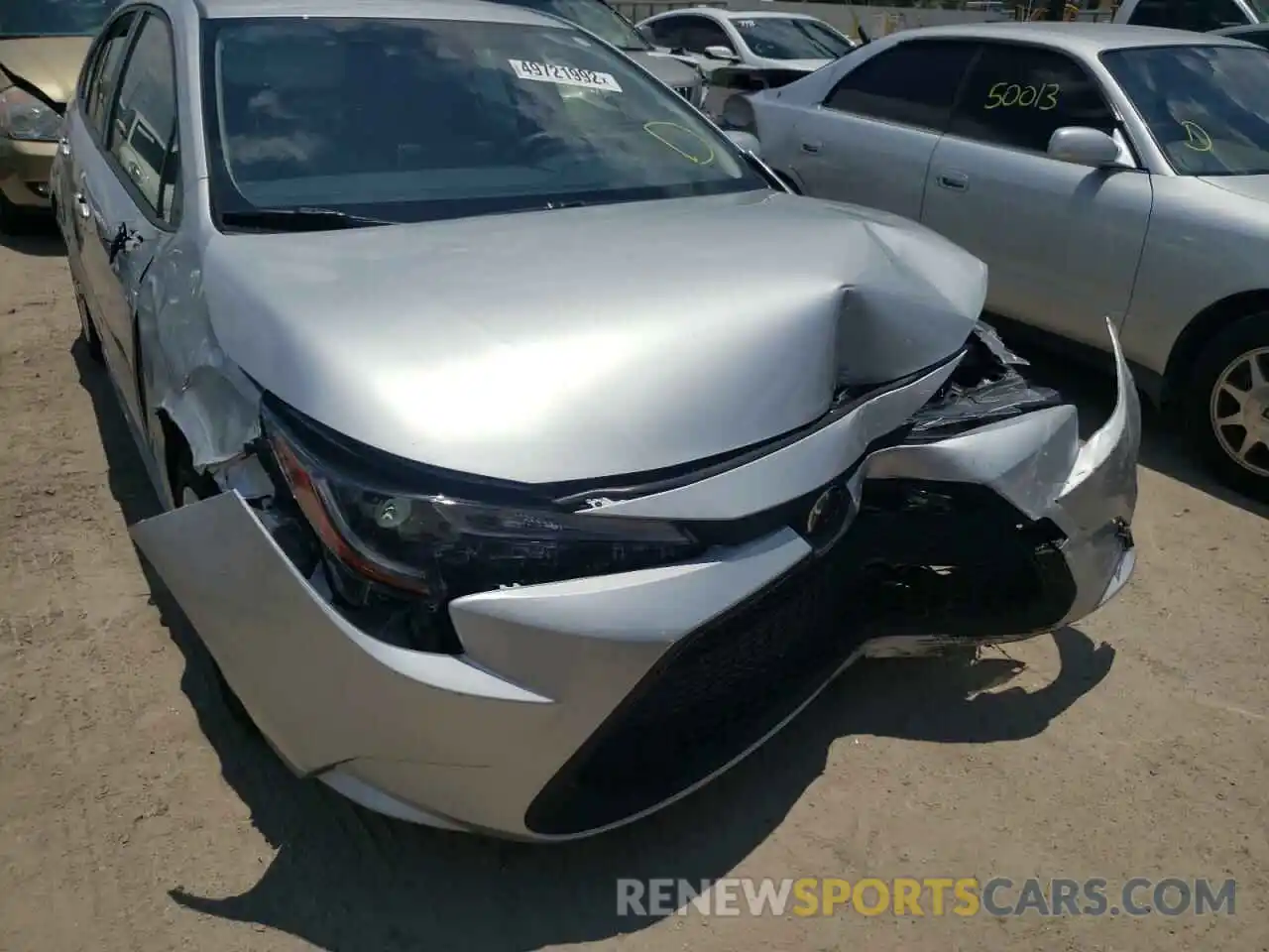 9 Photograph of a damaged car JTDEPRAE0LJ107936 TOYOTA COROLLA 2020