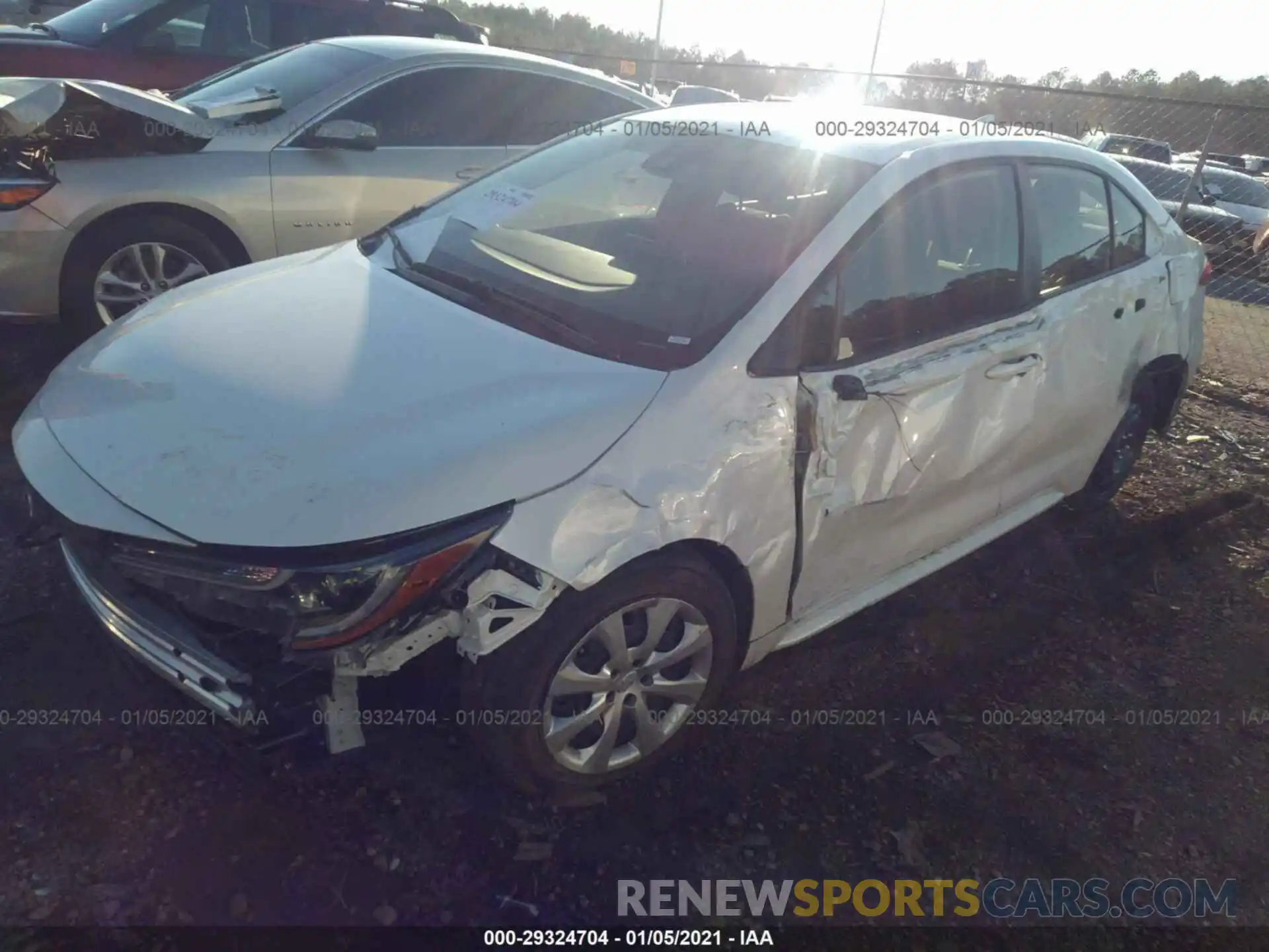 2 Photograph of a damaged car JTDEPRAE0LJ108231 TOYOTA COROLLA 2020